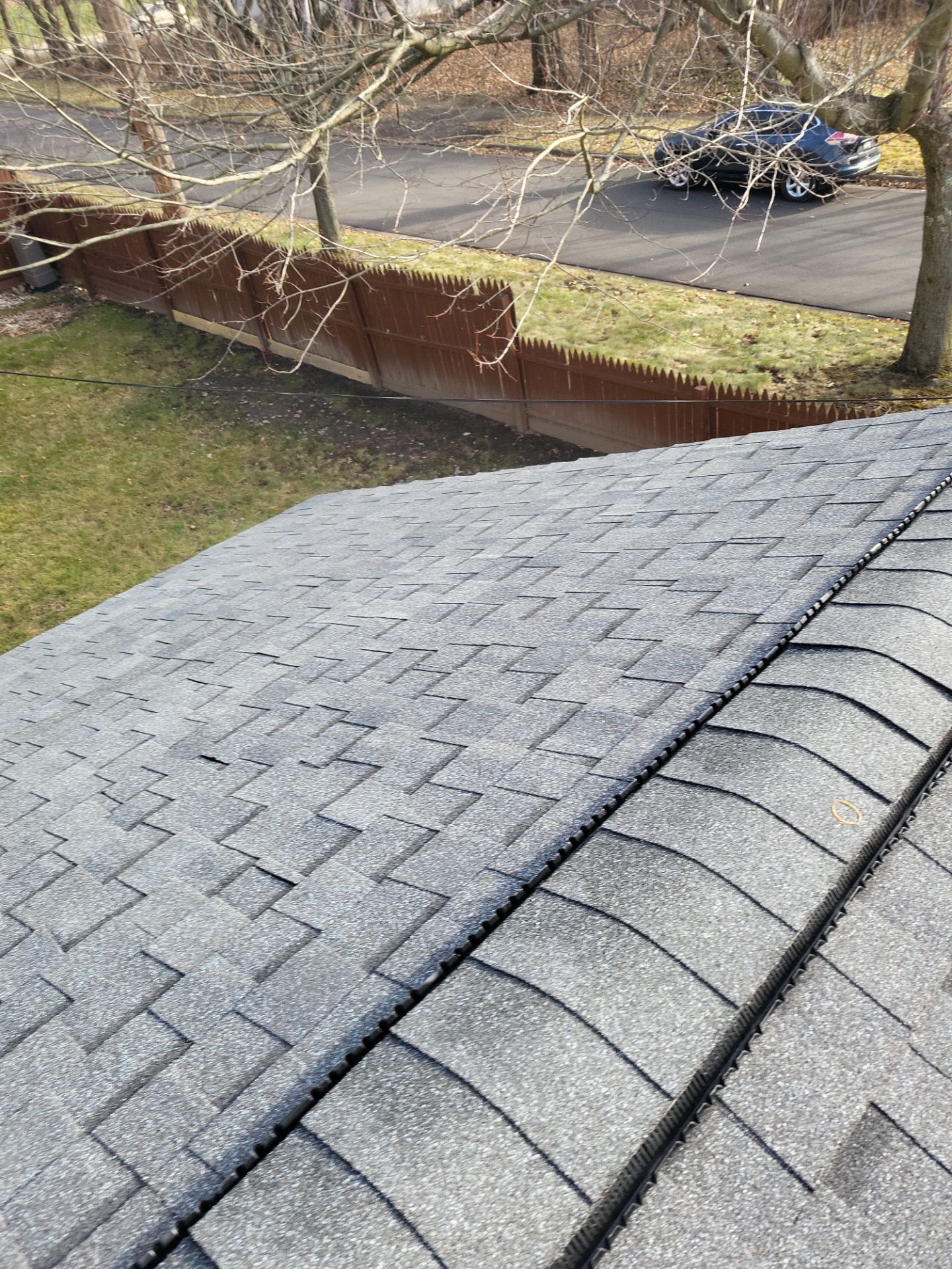 Atlas Pinnacle, Color: Pewter, Drip Edge: White by Eagle Eye Roofing