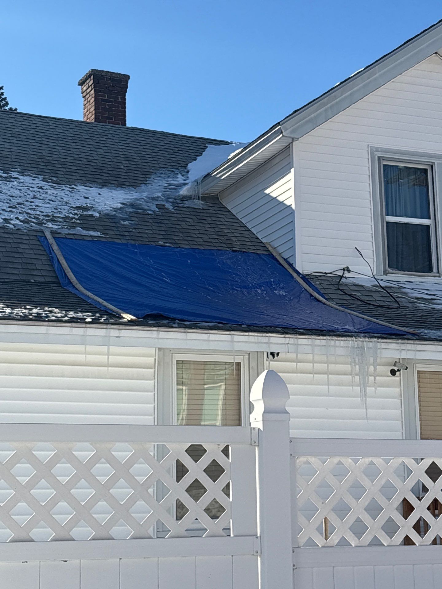 Emergency Snow Removal & Roof Tarp Installation in Lawrence, MA by Mighty Dog Roofing of Greater Middlesex County