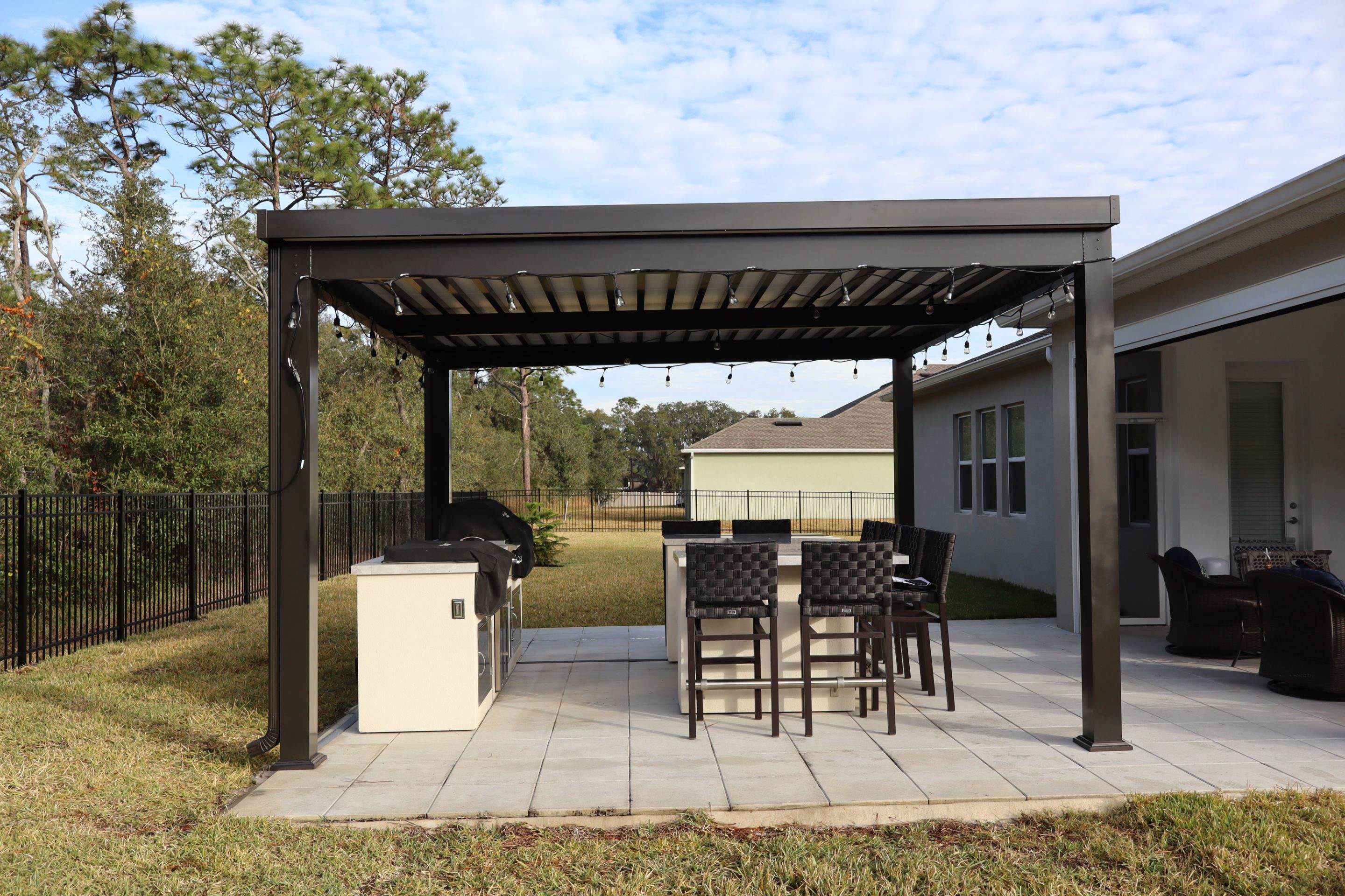 Free standing aluminum Pergola 15x15 by Orlando pergolas 