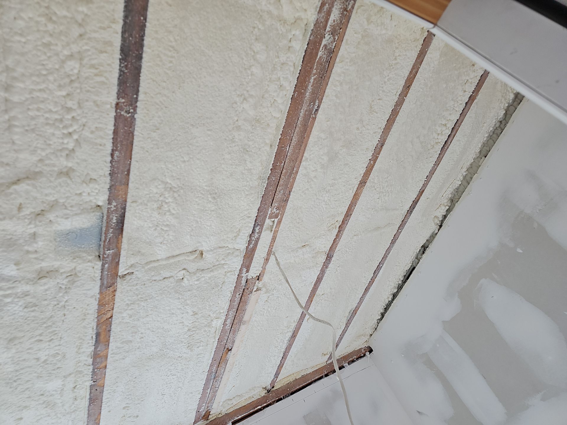 Basement Exterior Walls using Closed Cell Spray Foam by NYS Foam & Energy