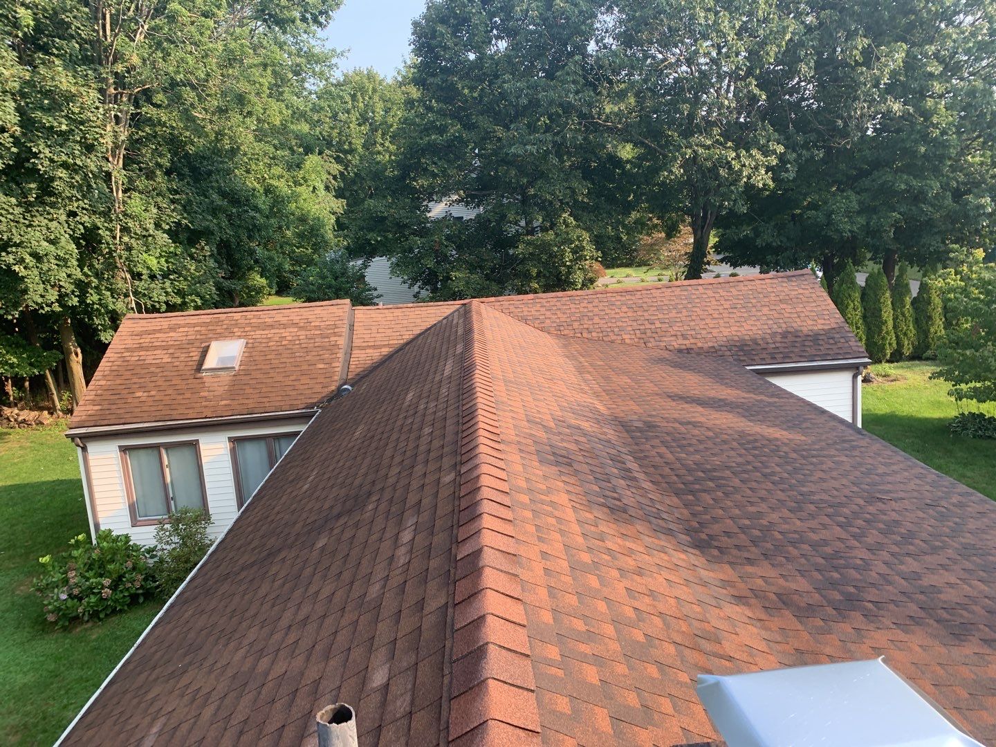 Residential Roofing Installation using Owens Corning Duration Brownwood by A Plus Exterior