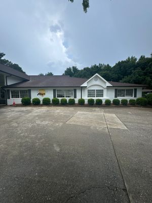 Commercial Exterior Brick and Stucco Painting in Fayetteville
