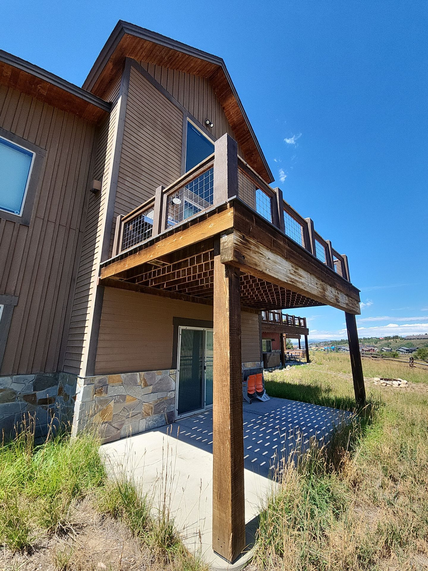 Exterior Painting Using Stain by Wheatley Creek Services