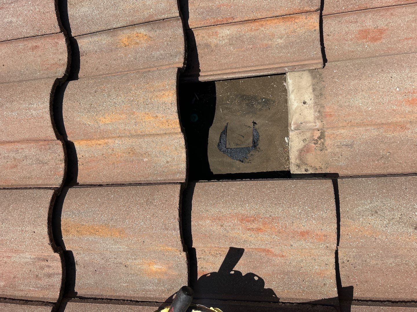 Terracotta Tile Roof Repair and Ridge Cap Sealing in Escondido by Reliable Roofing San Diego Inc.