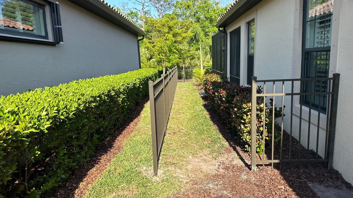 Aluminum Fence Installation using Black 3 Rail Aluminum Fence by Asap fence and gates, LLC
