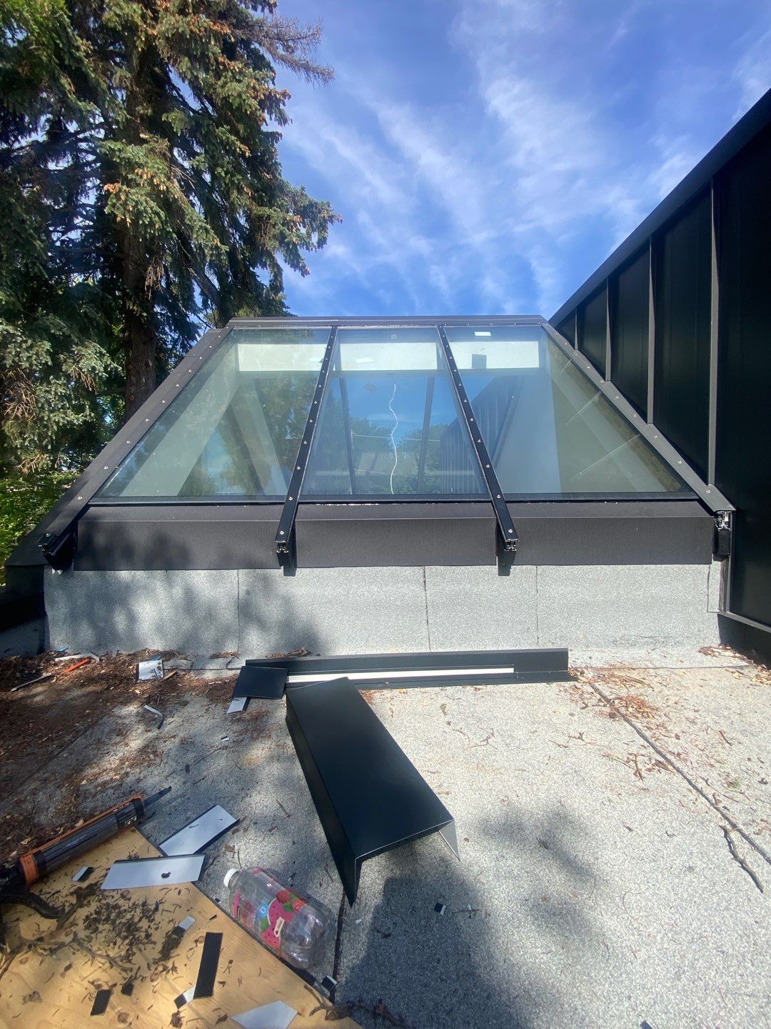 New Home Construction using 16" Standing Seam Panels by Jay Carter Roofing & Sheet Metal