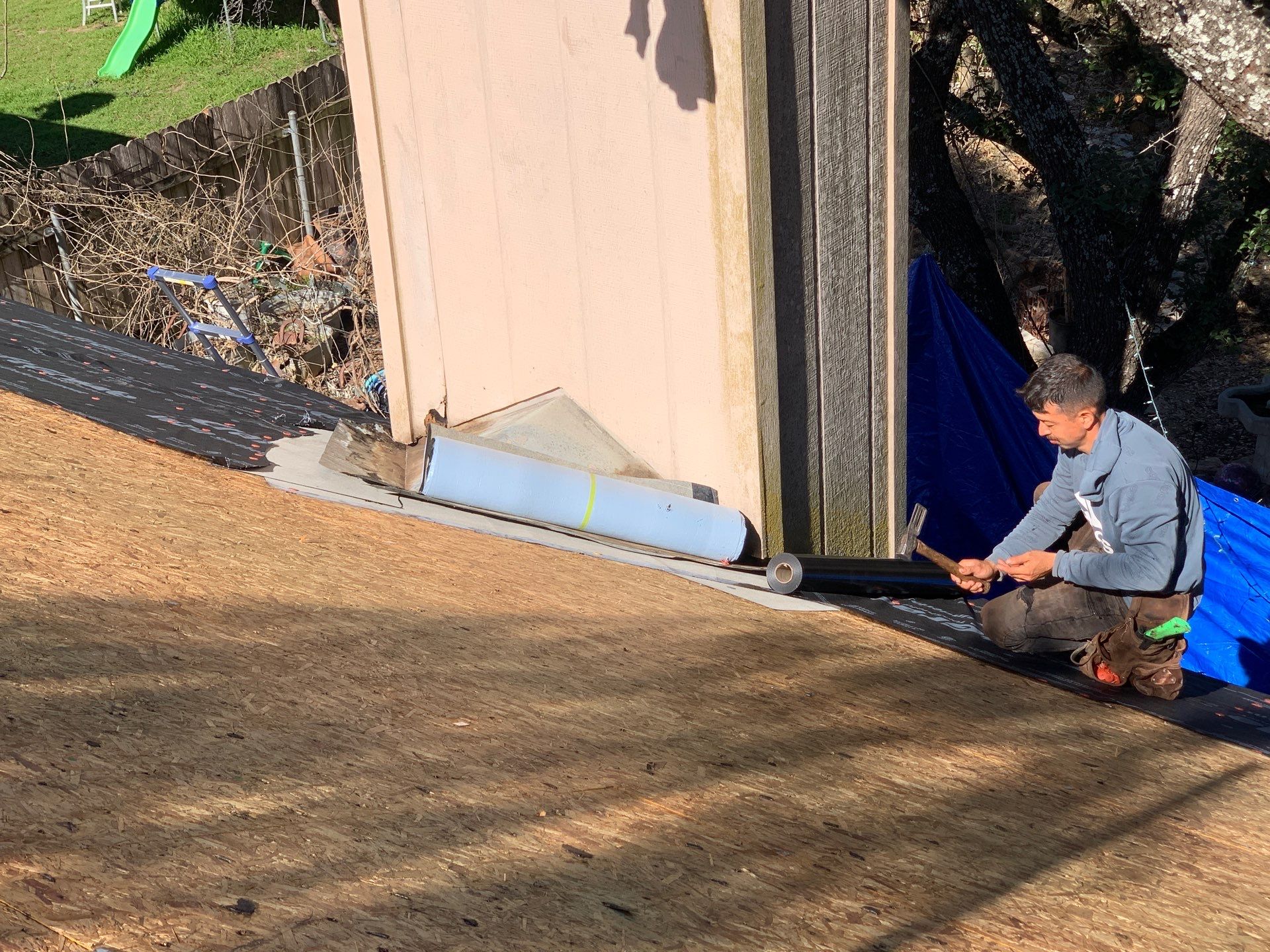Cedar Park Roofing Replacement With Malarkey Vista AR Shingles and Decking Repair by Caliber Restoration LLC