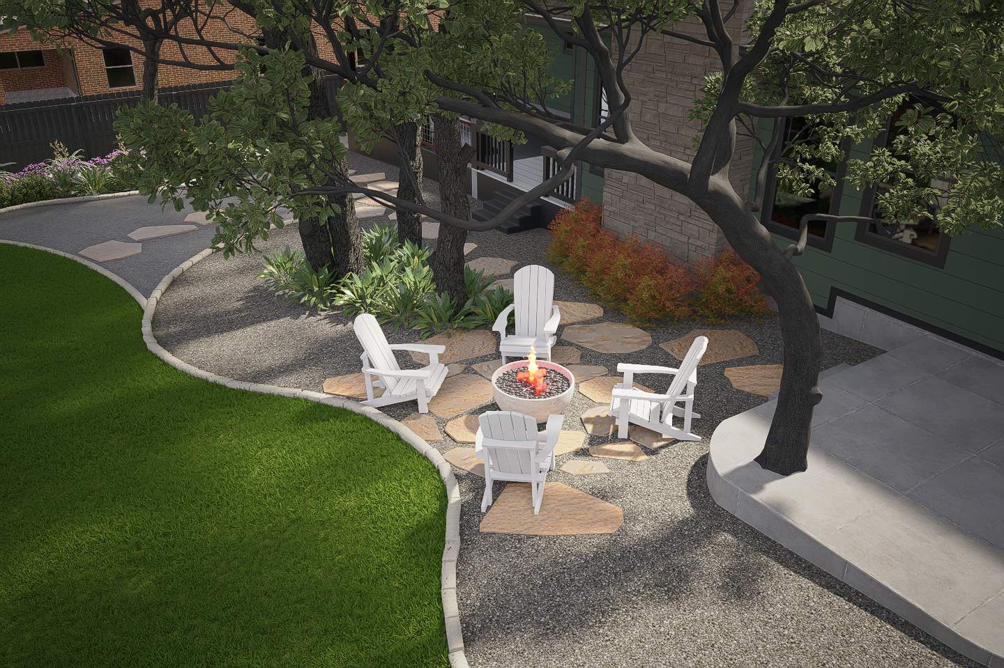 3D Landscape Design Render | Green Springs Valley, San Antonio TX by Hole In One Lawns, LLC
