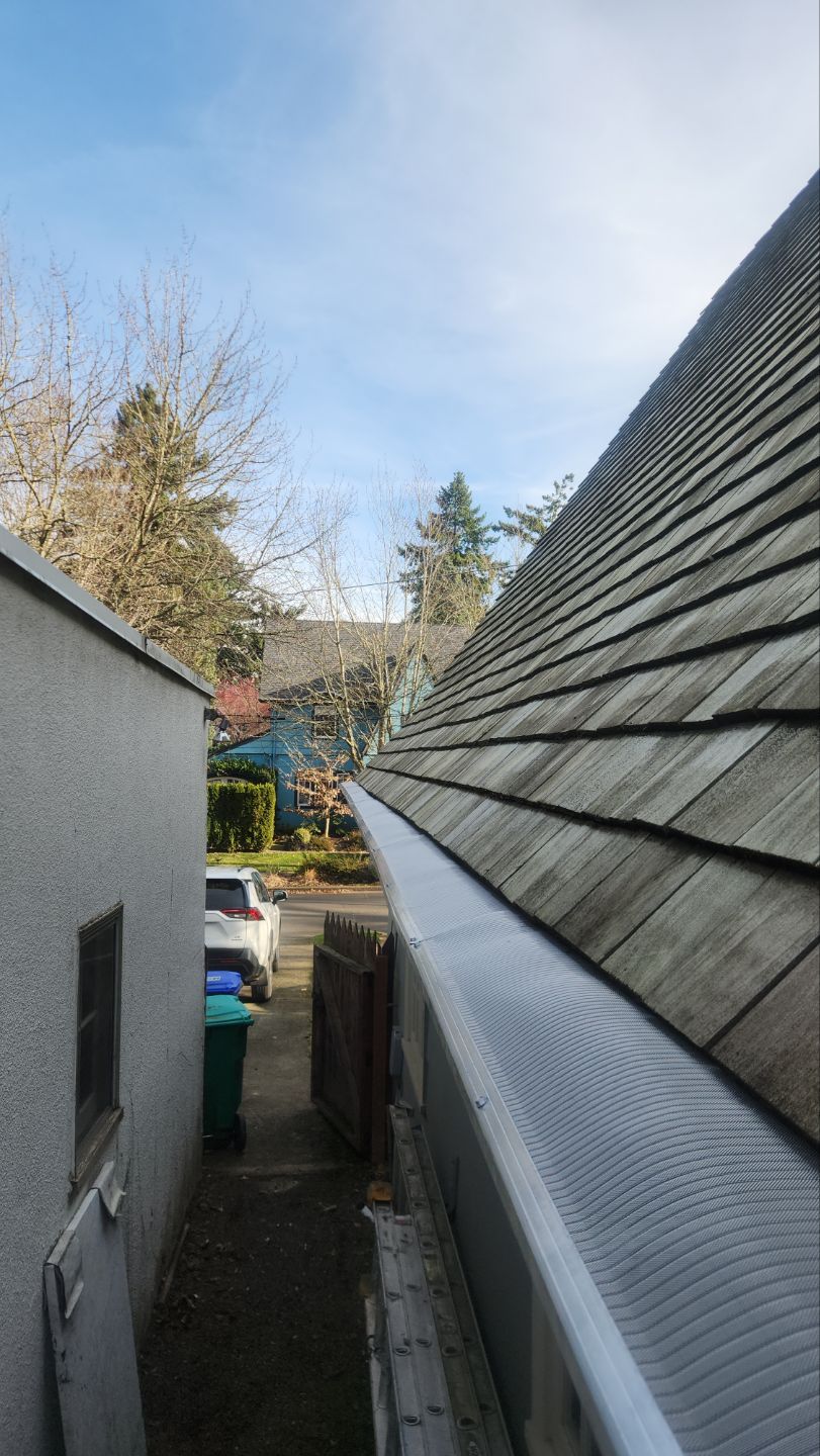 Gutter Guard Installation using Gutter Glove by Willamette Outdoor Wash LLC