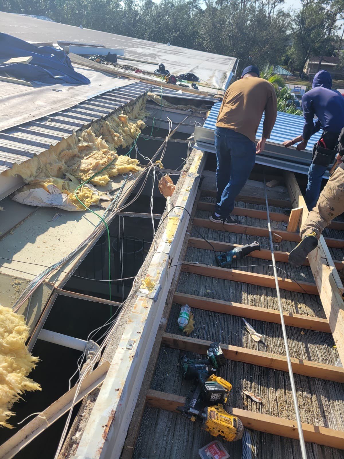 Emergency Repair on School from Storm Damage by Four Peaks Roofing