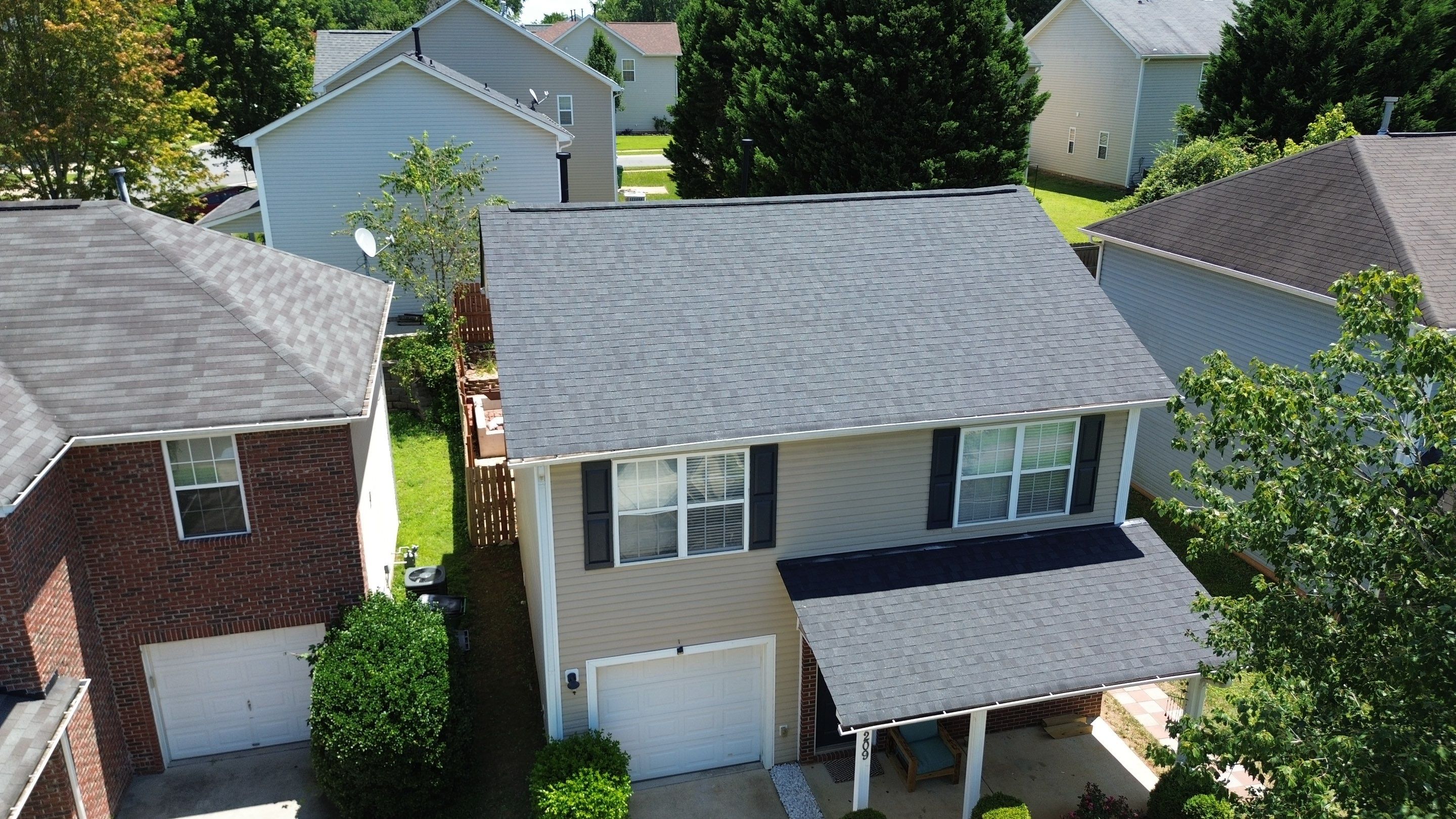 Roof replacement and interior repair by hail damage by Just Brilliant Restoration JBR