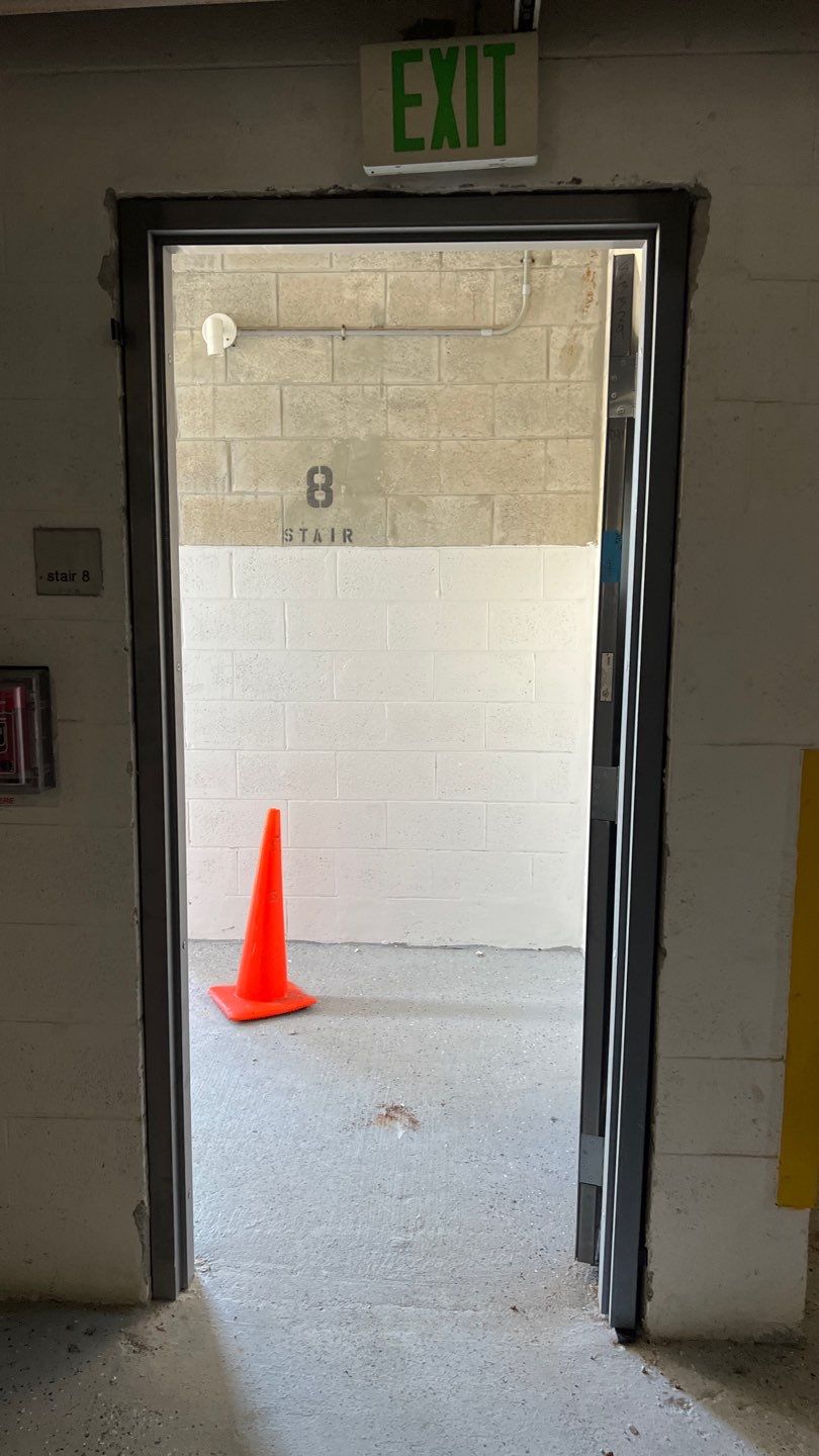 Commercial Stairwell Door Replacement & Hollow Metal Door Retrofit – Pompano Beach High-Rise by The Door Doctor of South Florida, Inc.