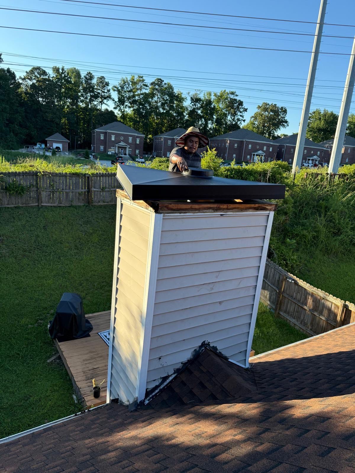  Buck Hollow Dr Alpharetta Chimney Cap Replacement  by Dom Roofing & Restoration