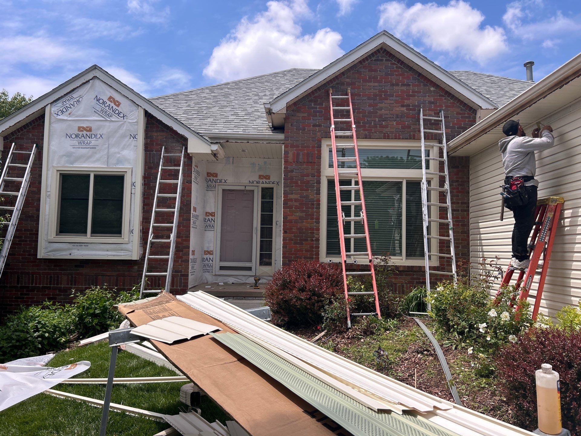 Full Vinyl Siding Replacement with Norandex Materials in Omaha by Carps Complete Exteriors 