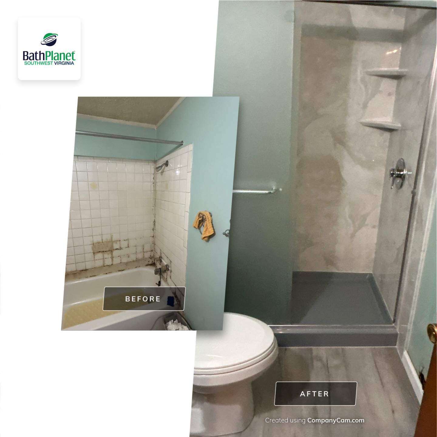 Before Vs After by BathPlanet SW Virginia