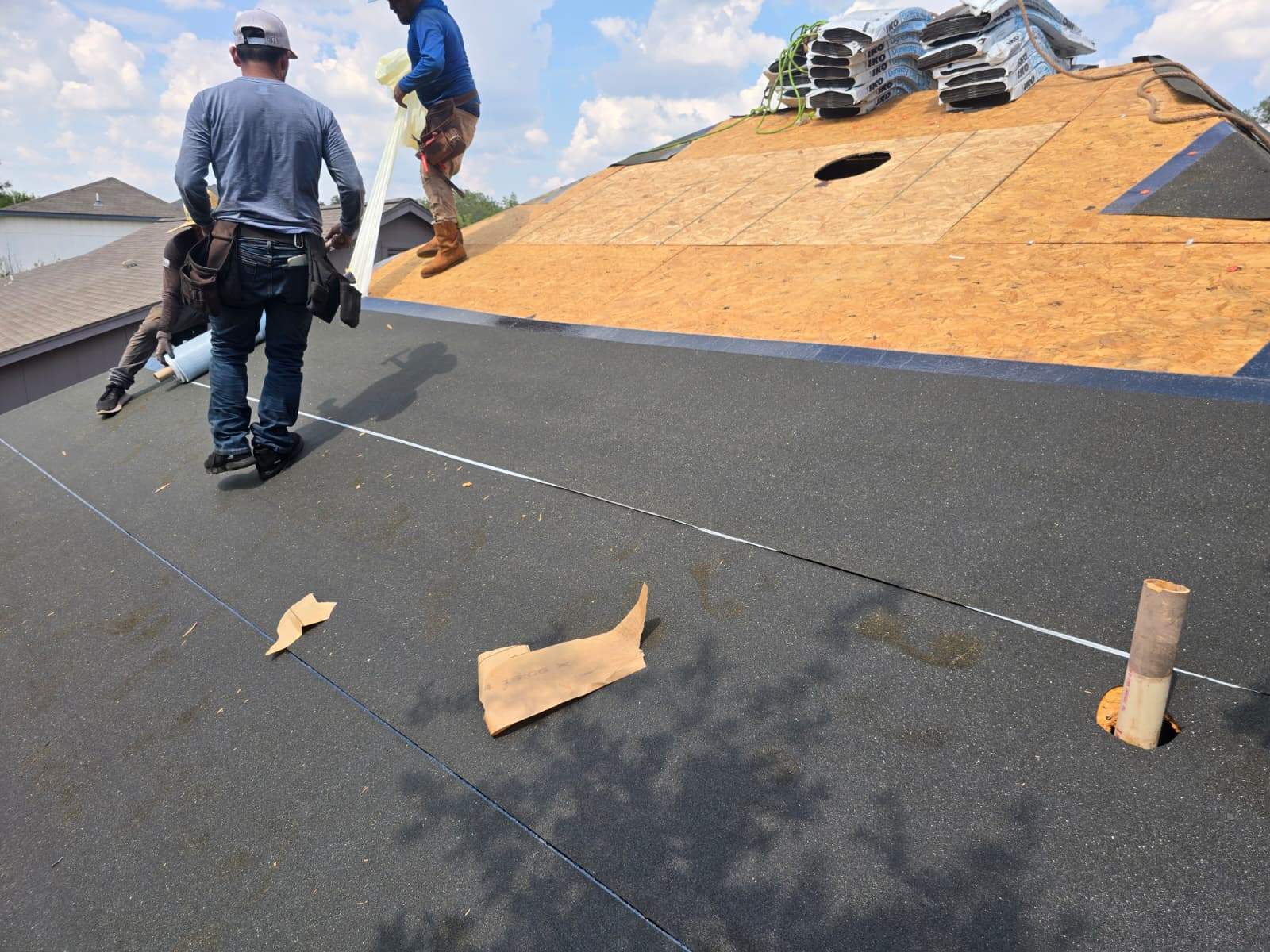 Residential Roofing Installation and Interior Storm Damage Repairs in Austin by Caliber Restoration LLC