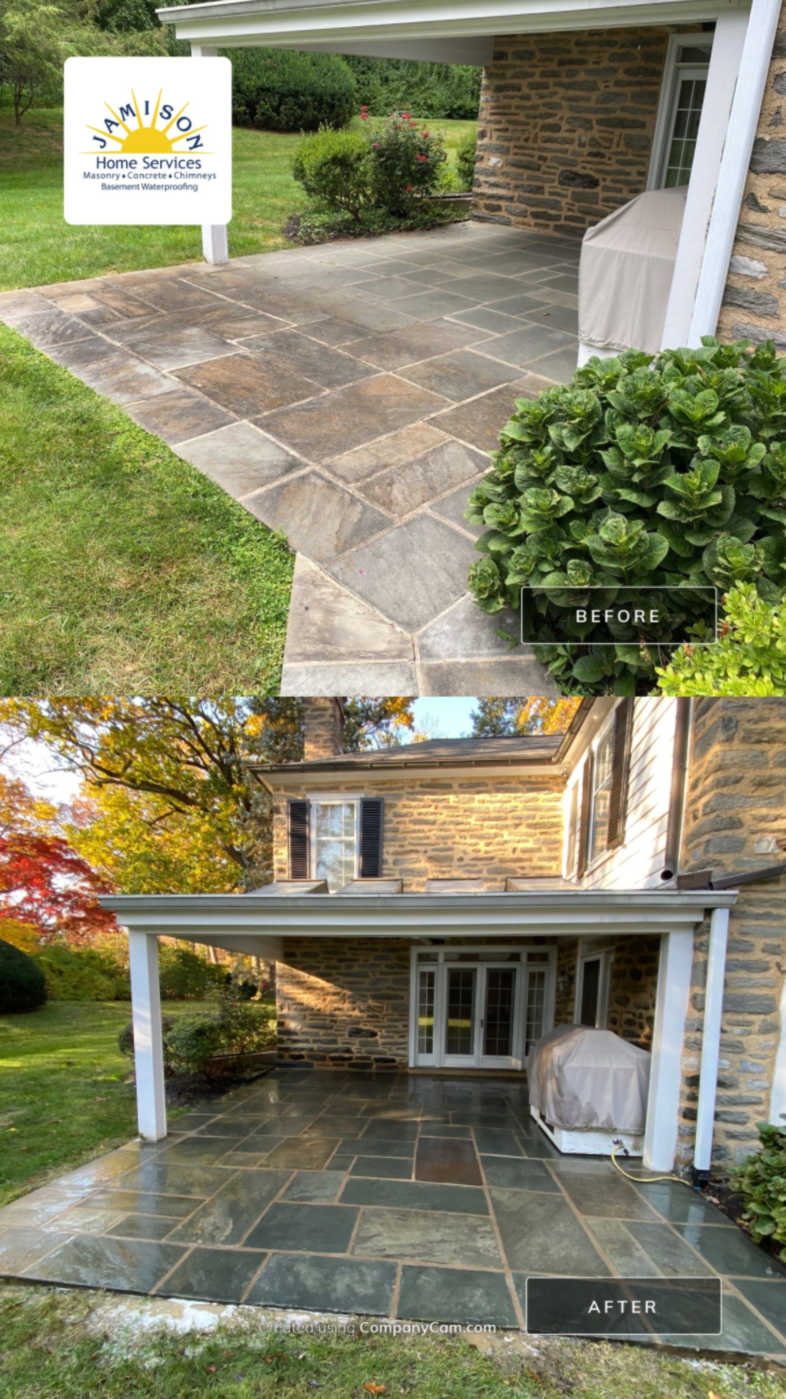 Patio Installation by Jamison Basement Waterproofing 