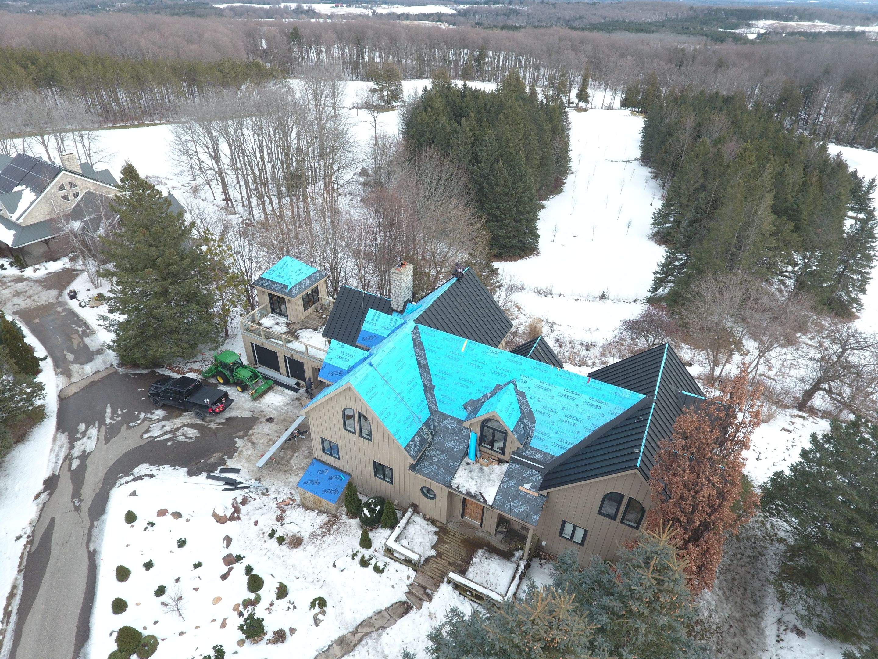 Residential Roofing Installation using 24 Ga Standing Seam Metal by Jay Carter Roofing & Sheet Metal