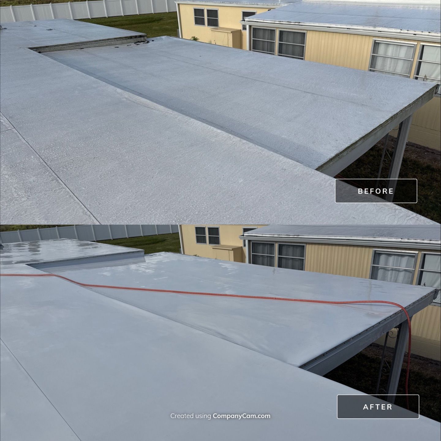 Mobile Home Soft Wash & TPO Roof Cleaning in Leisure Lake Mobile Home Park – Palmetto, FL by Sunshine AquaWash