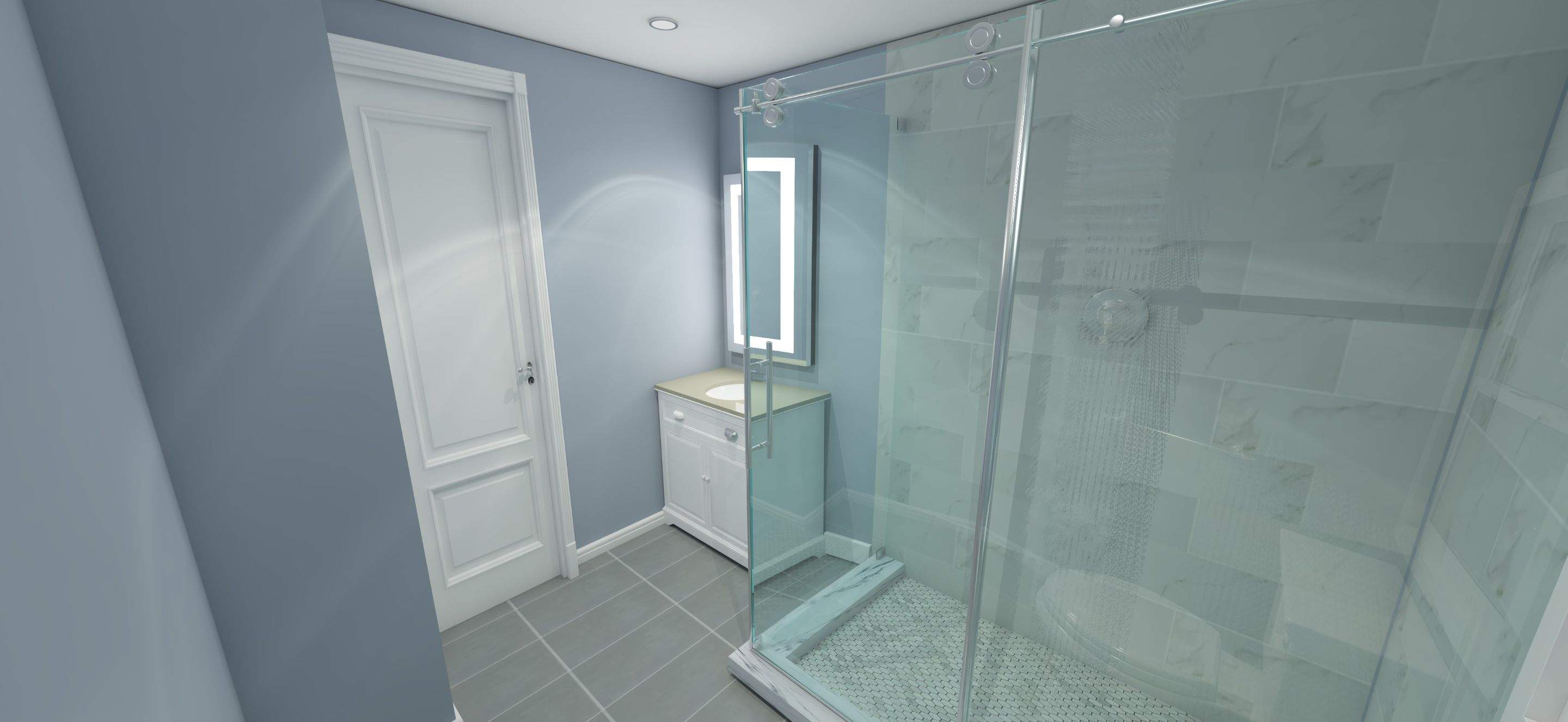 Bathroom Remodel using Tile by Home Concepts Construction