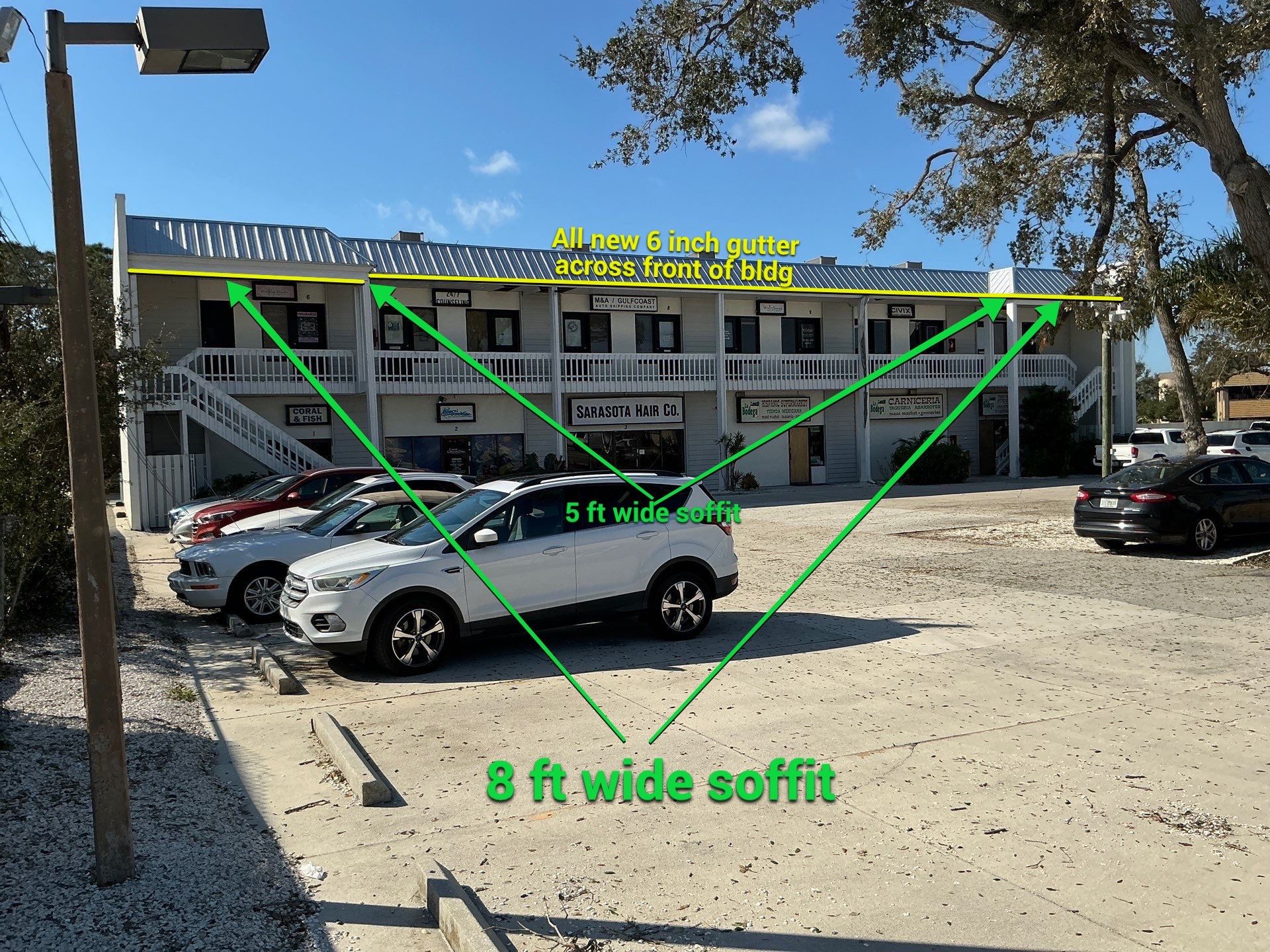 Downspout Installation and Alignment in Sarasota FL by Gutter Professors