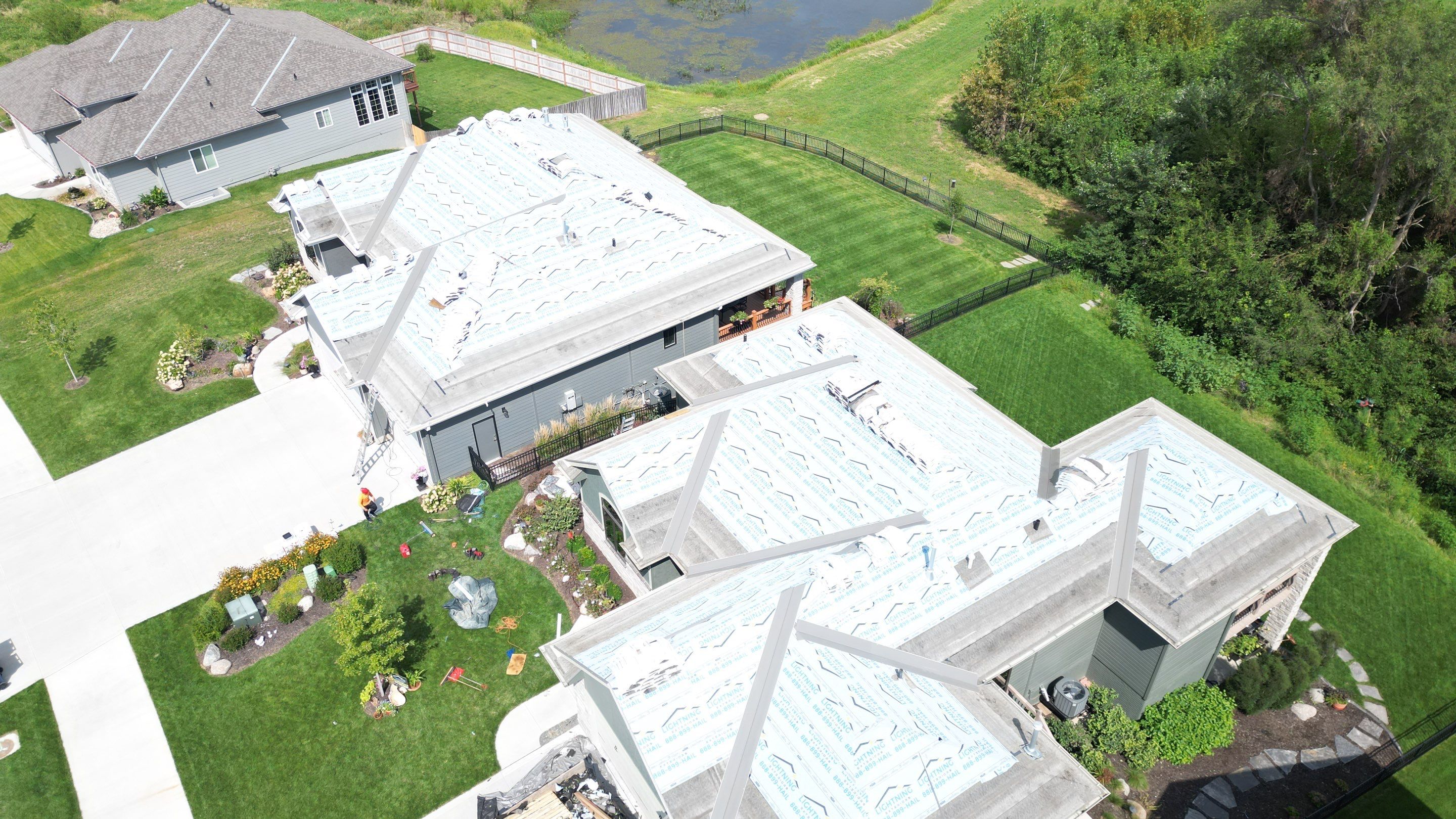 Residential Roofing Installation using IKO Nordic Cornerstone Impact Resistant Class 4 by Lightning Exteriors