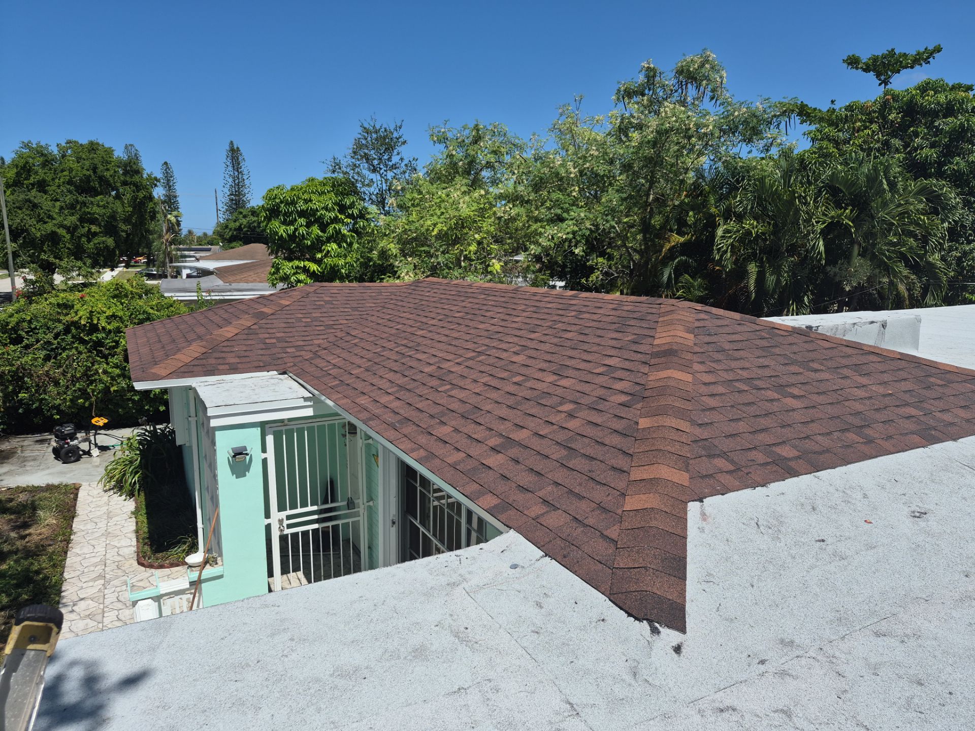 Residential Shingle and Flat Roof Replacement in Hollywood, FL by Art's Roofing & Construction