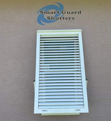Impact Bahama Shutters in Signal White