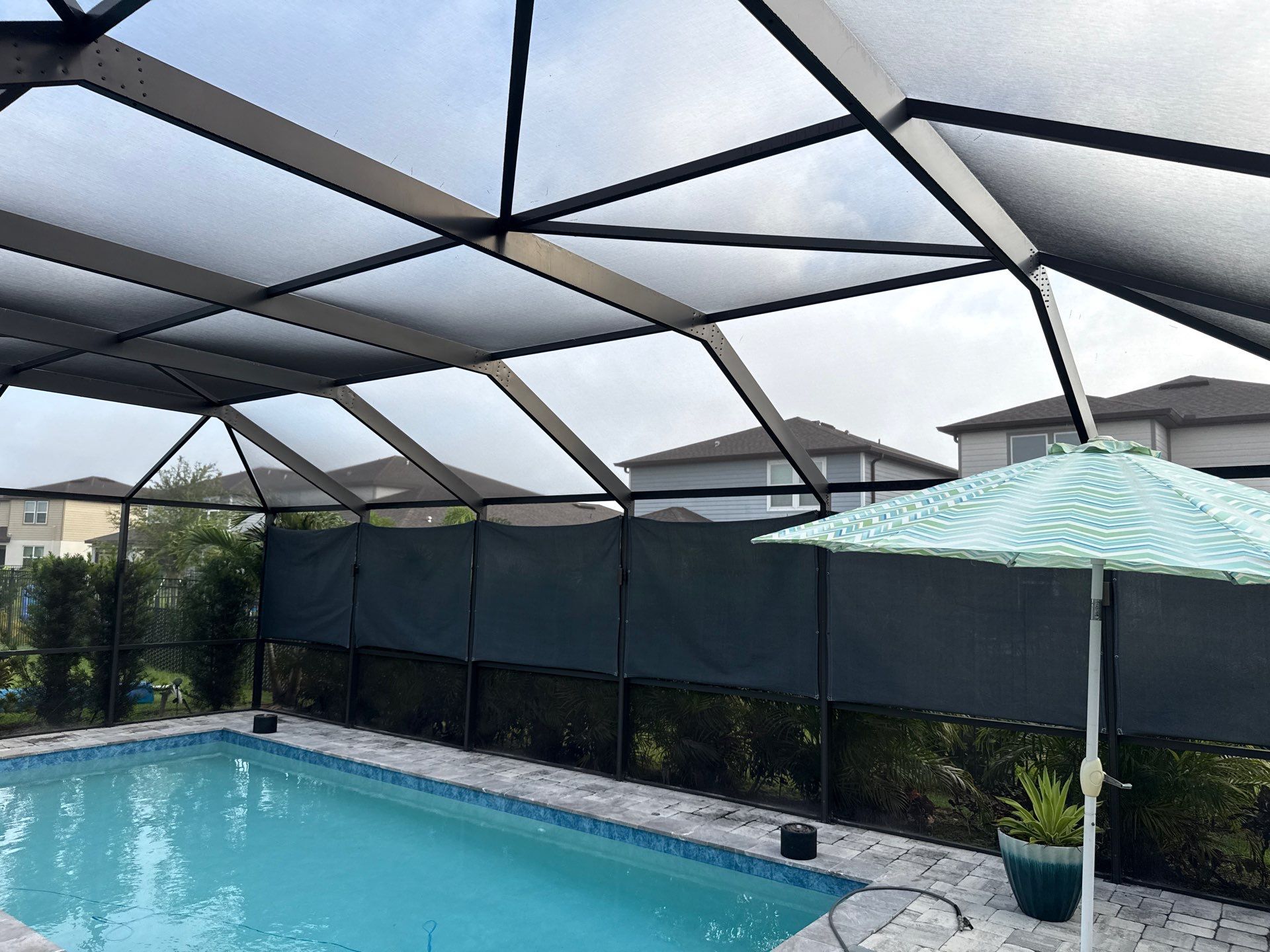 Paver Pool Deck & Screen Enclosure Cleaning – North River Ranch, Parrish, FL by Sunshine AquaWash