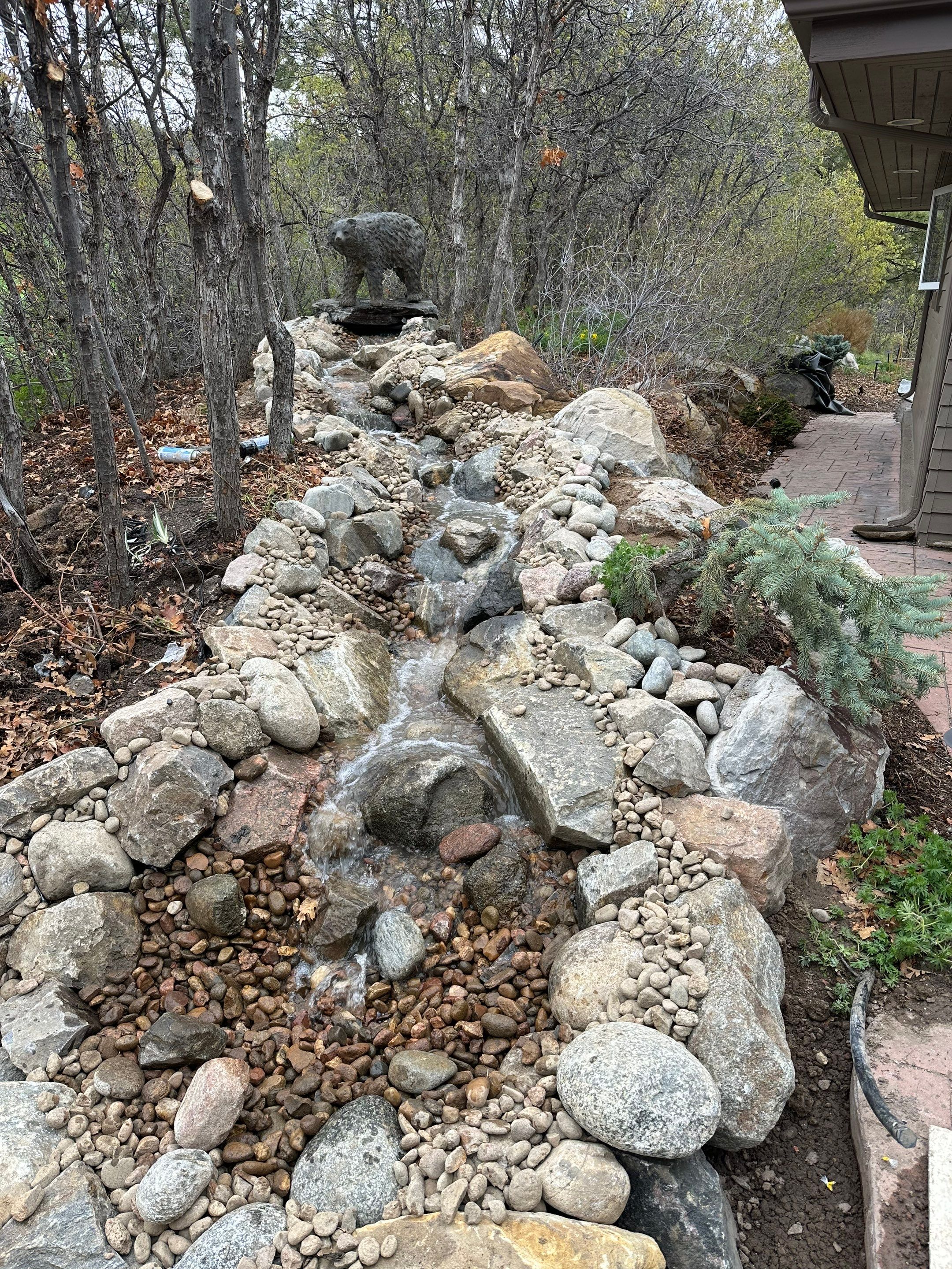 Castle Pines Golf Course Water Feature by JRM landscape & design