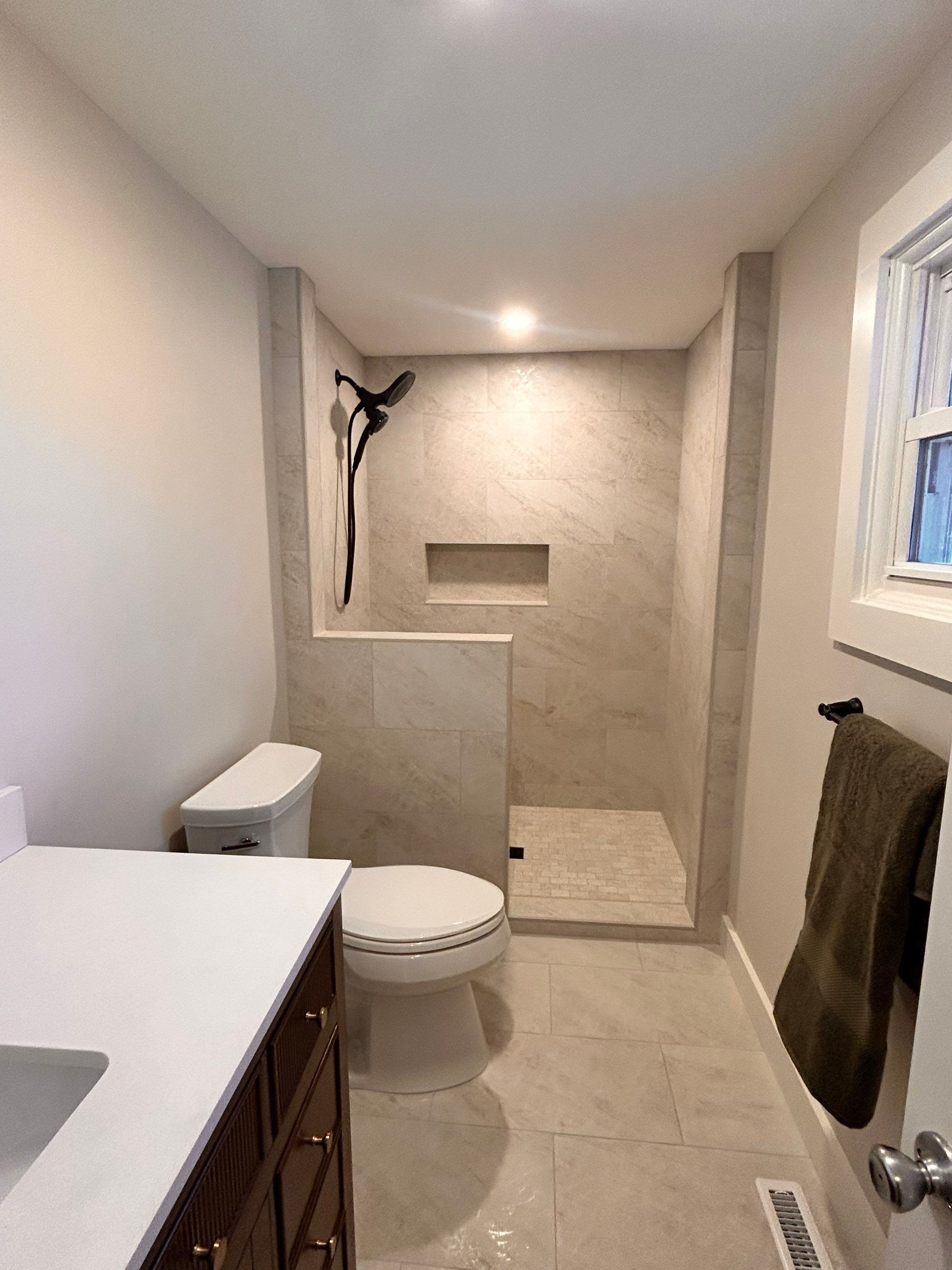 Shower using Tempered Shower Glass by Cheshire Glass Company