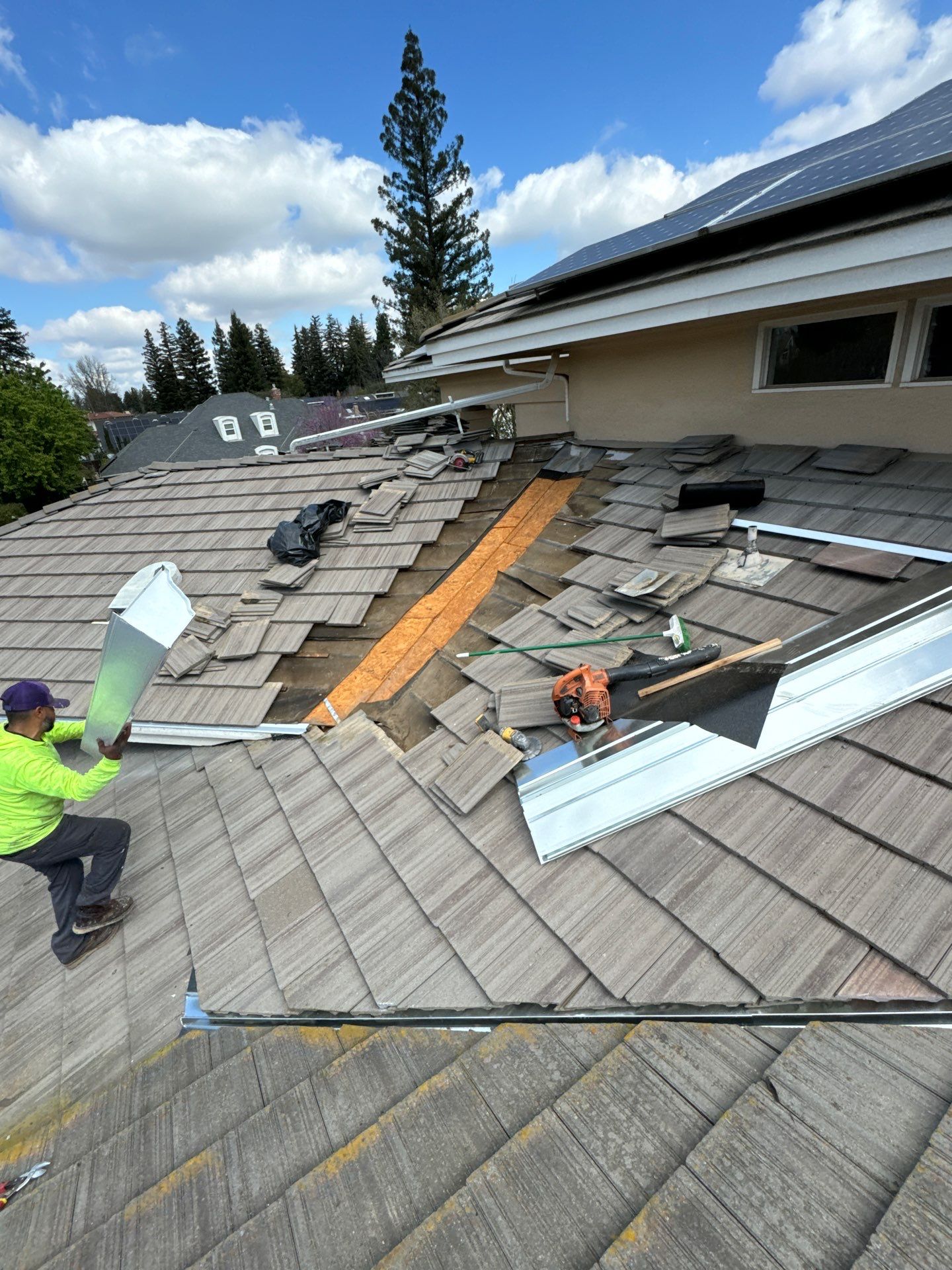 Solar Roof Leak Repair  by Grandmark Service Company