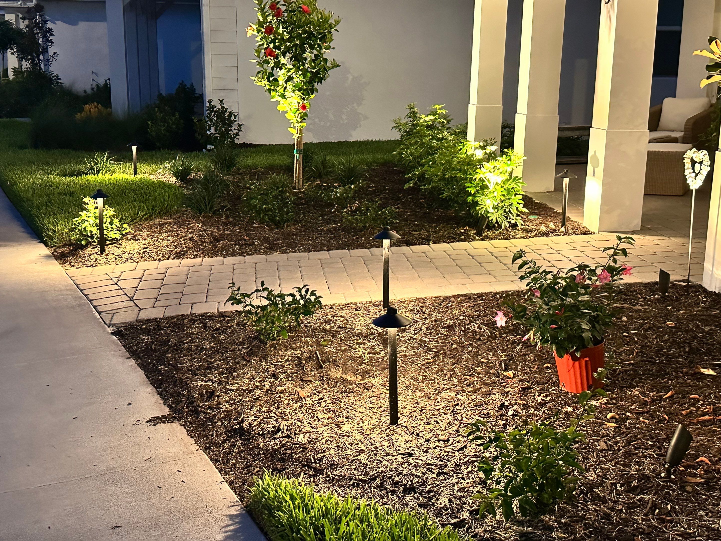Architectural and Landscape Lighting Installation in Bradenton, Florida by Illuminate Landscape Designs