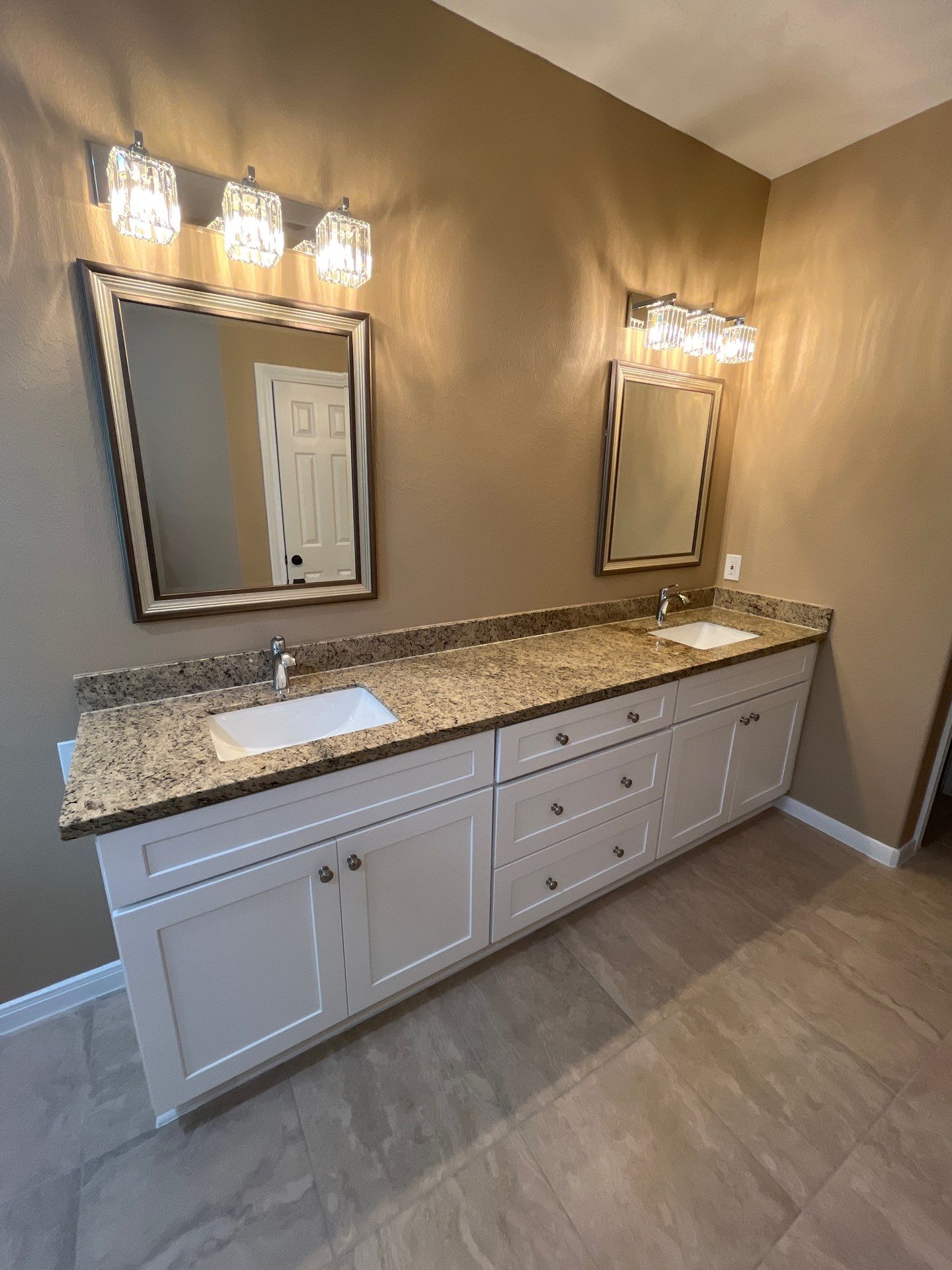 Bathroom Remodel using Water mitigation equipment by L&T General Contractors and Restoration INC