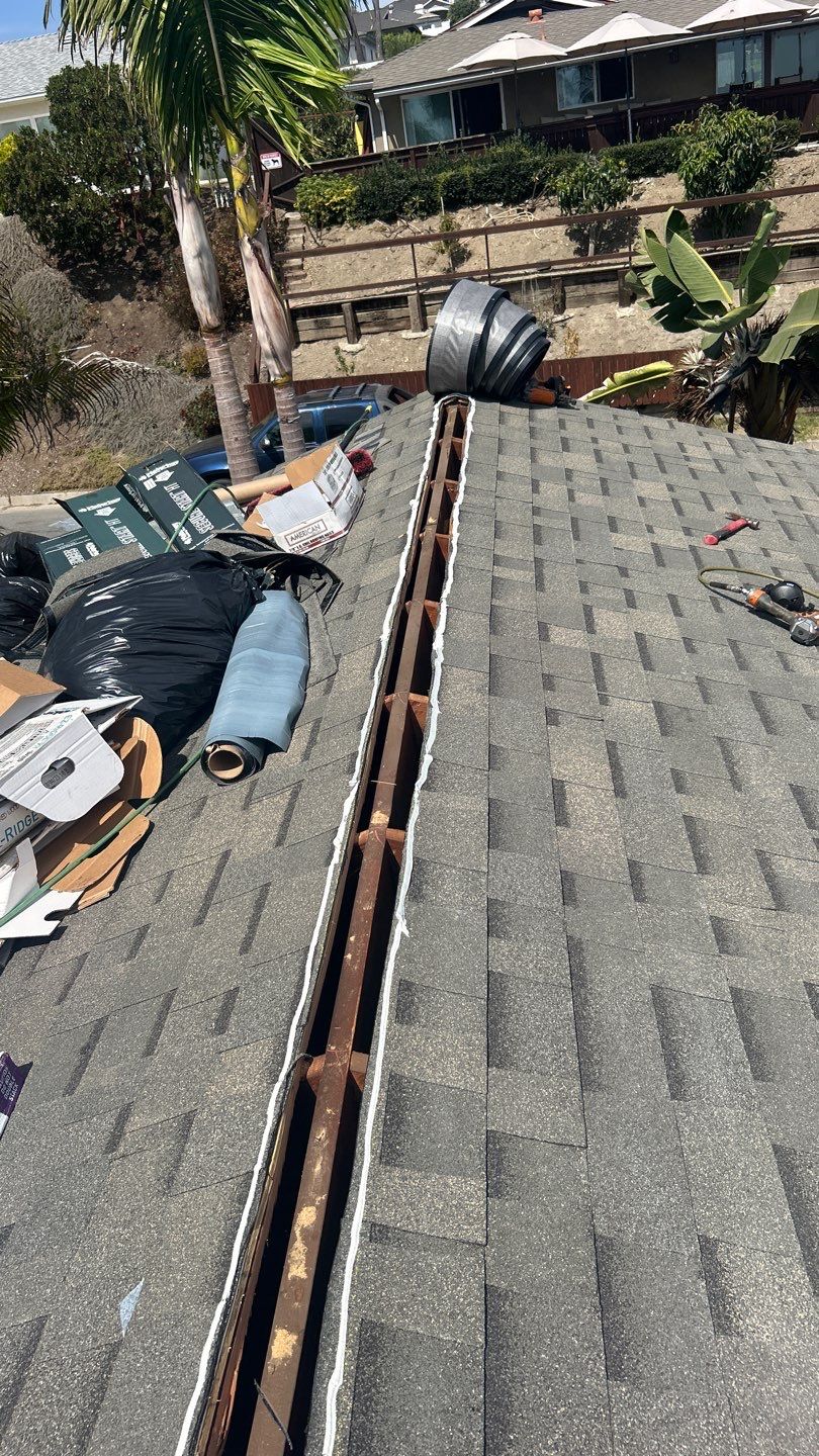 Full Roof Replacement and Eave Repair in San Clemente by Reliable Roofing San Diego Inc.