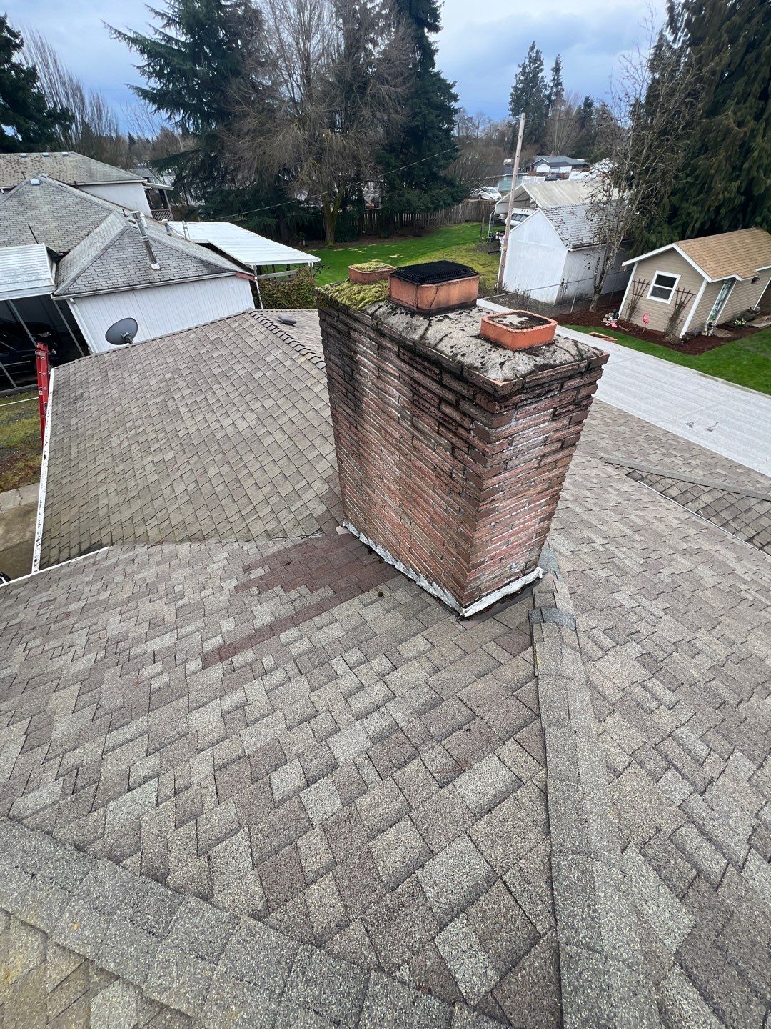 Residential Roofing Installation using IKO Dynasty (Color: Granite Black) by Orezona Building & Roofing Company, Inc.