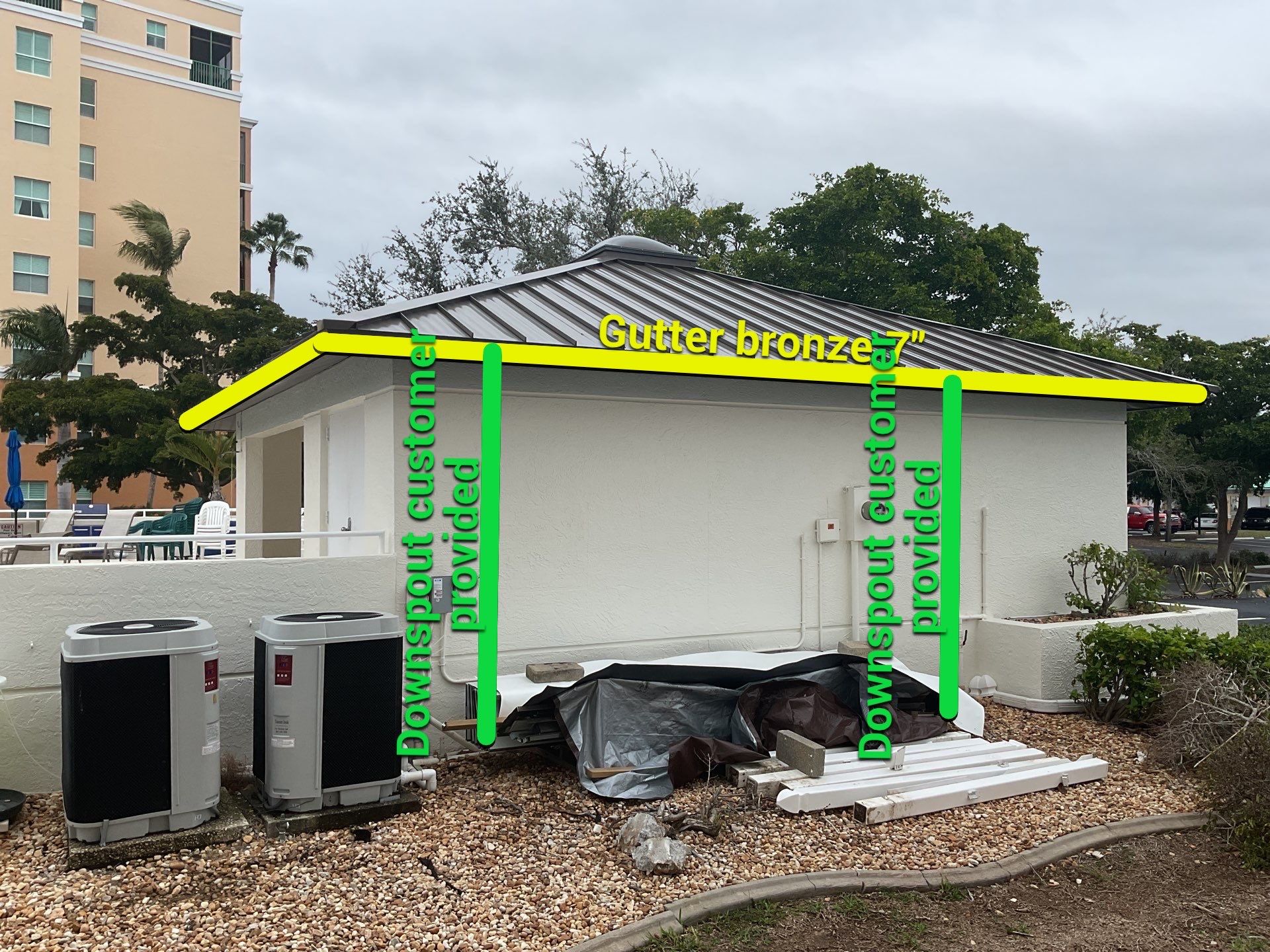 7-Inch Bronze Seamless Gutters Installation in Punta Gorda FL by Gutter Professors