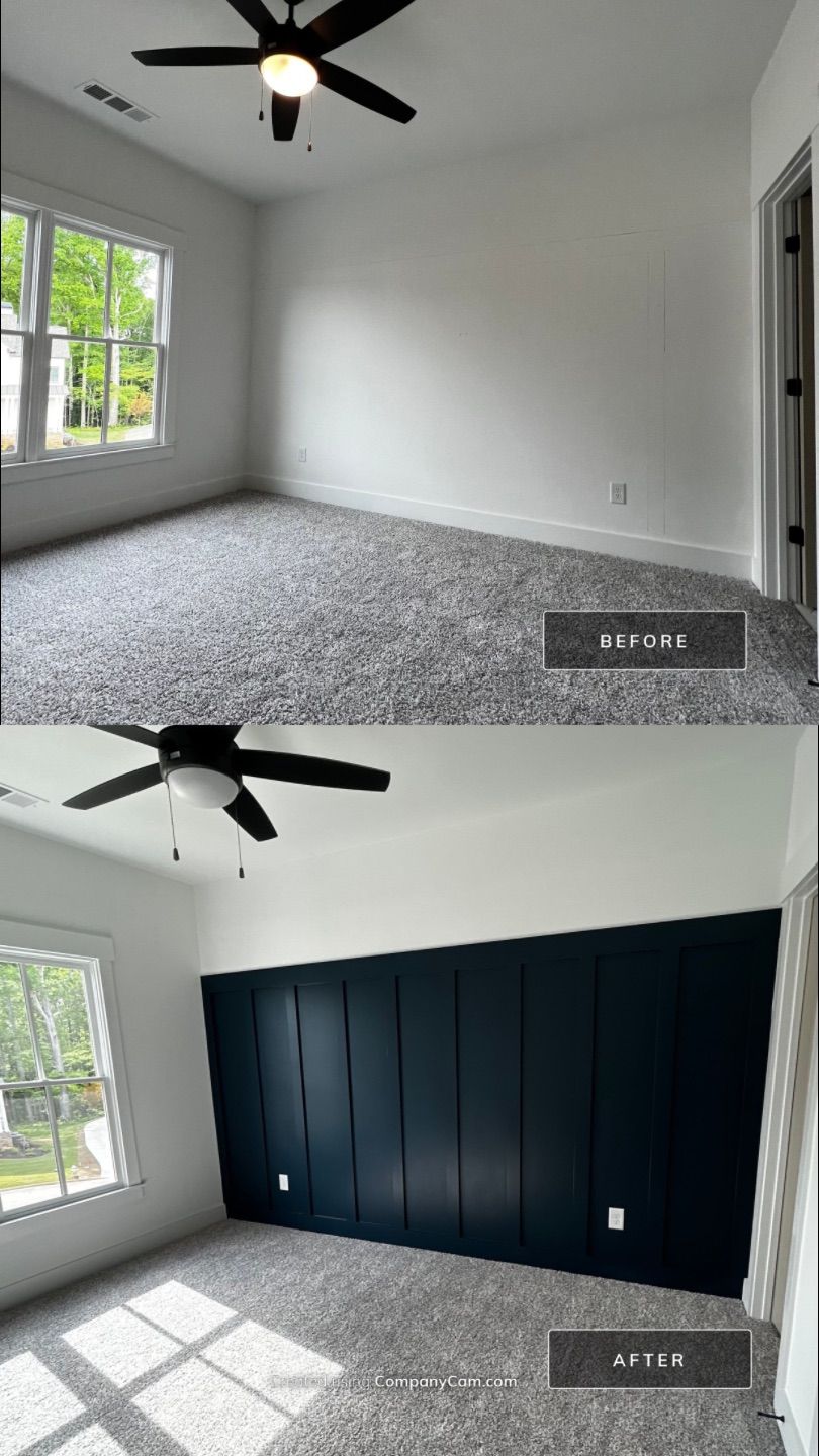 Custom Board and Batten and Interior Painting in Acworth by Swift Home Renovations