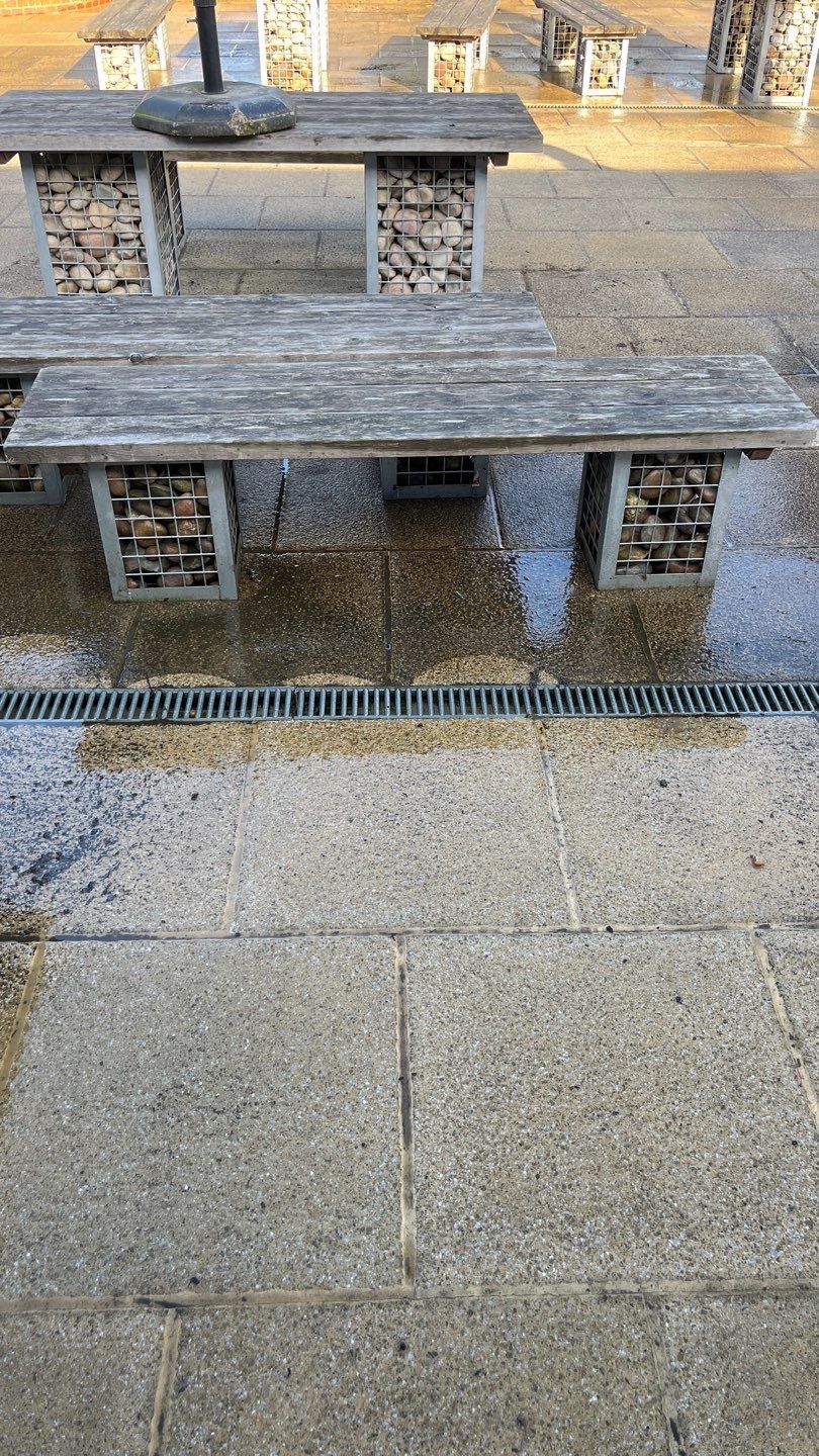 Patio Area Spring Clean using Mosmatic Flat Surface Cleaner by Ges Exterior Cleaning ltd