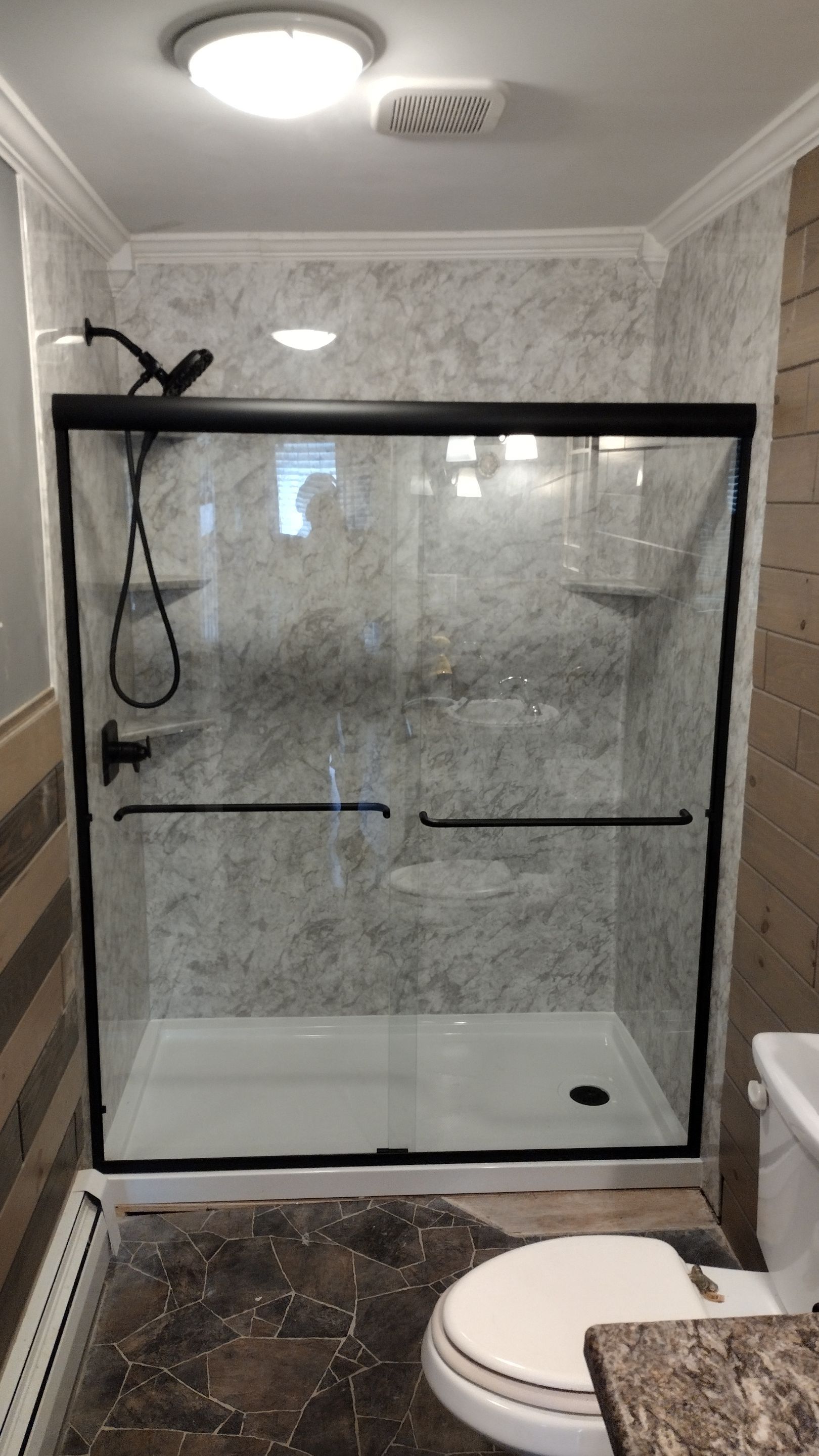 Neo Angle Shower Conversion in Monson, MA by Yankee Home Improvement