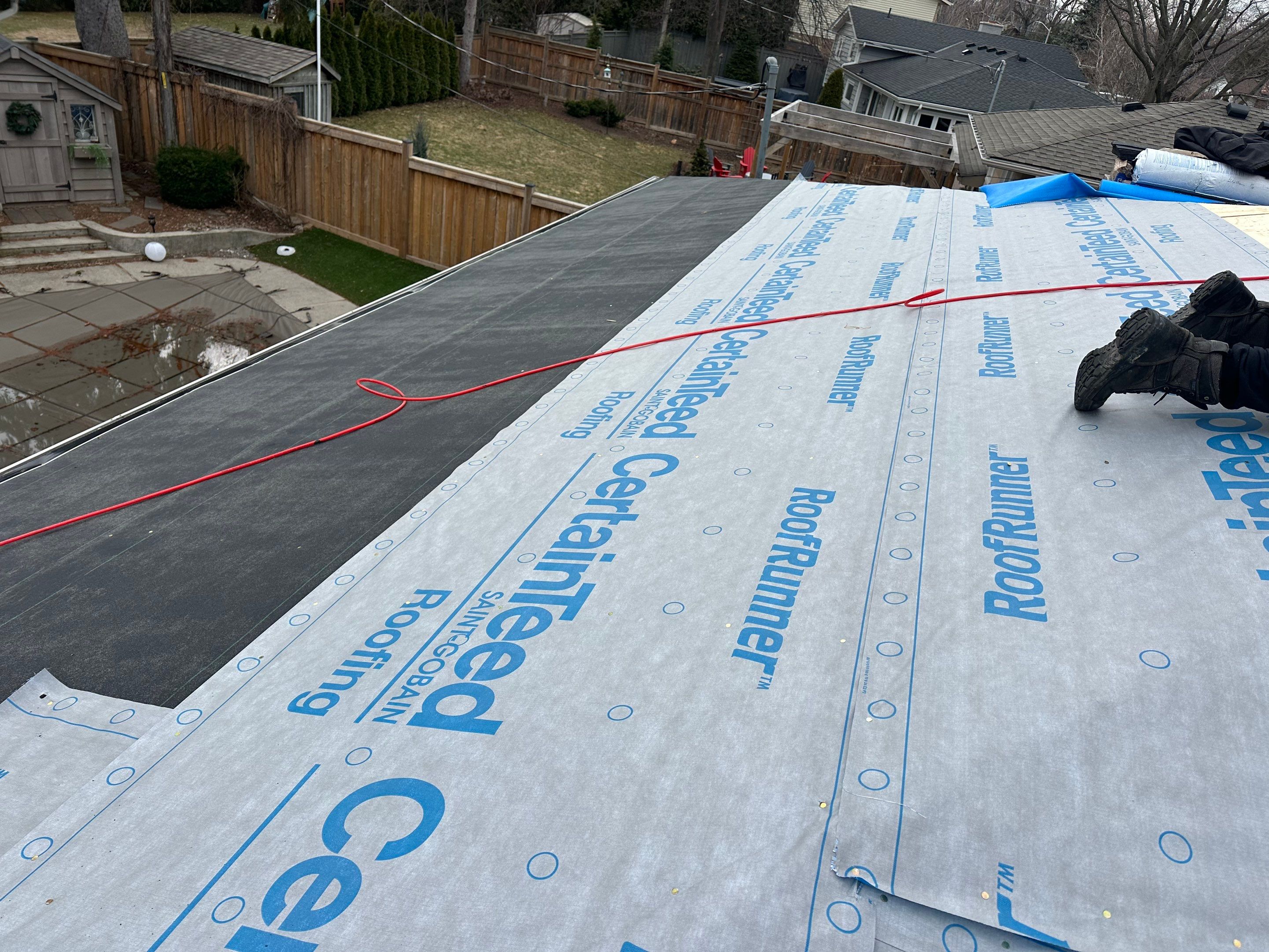 Project in Burlington by The Roofing Crew