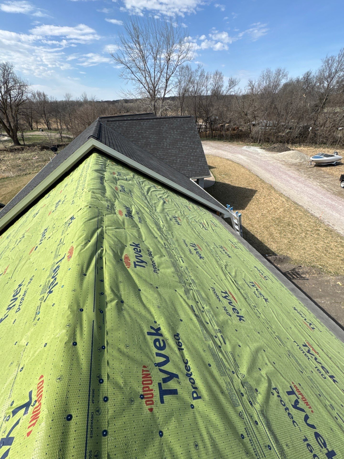 Steep-Pitch Roof Installation with Tyvek Protec 160 in West Point, NE by Crows Roofing LLC