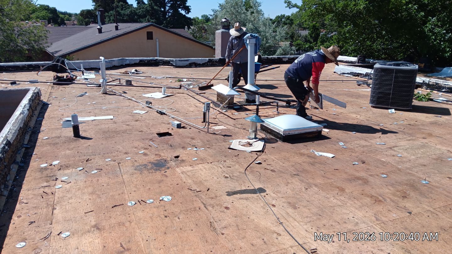 Residential TPO Roof Replacement and Decking Repair in Albuquerque by Doyle Roof Masters Inc
