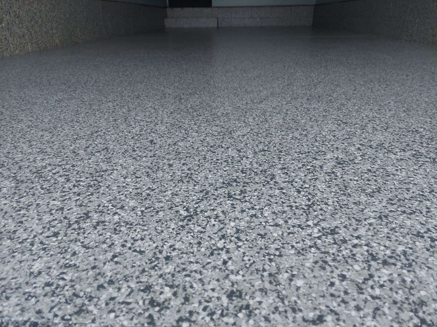 Single Car Garage in Slate Stone - Boardman, OH by Alexander Concrete Coatings