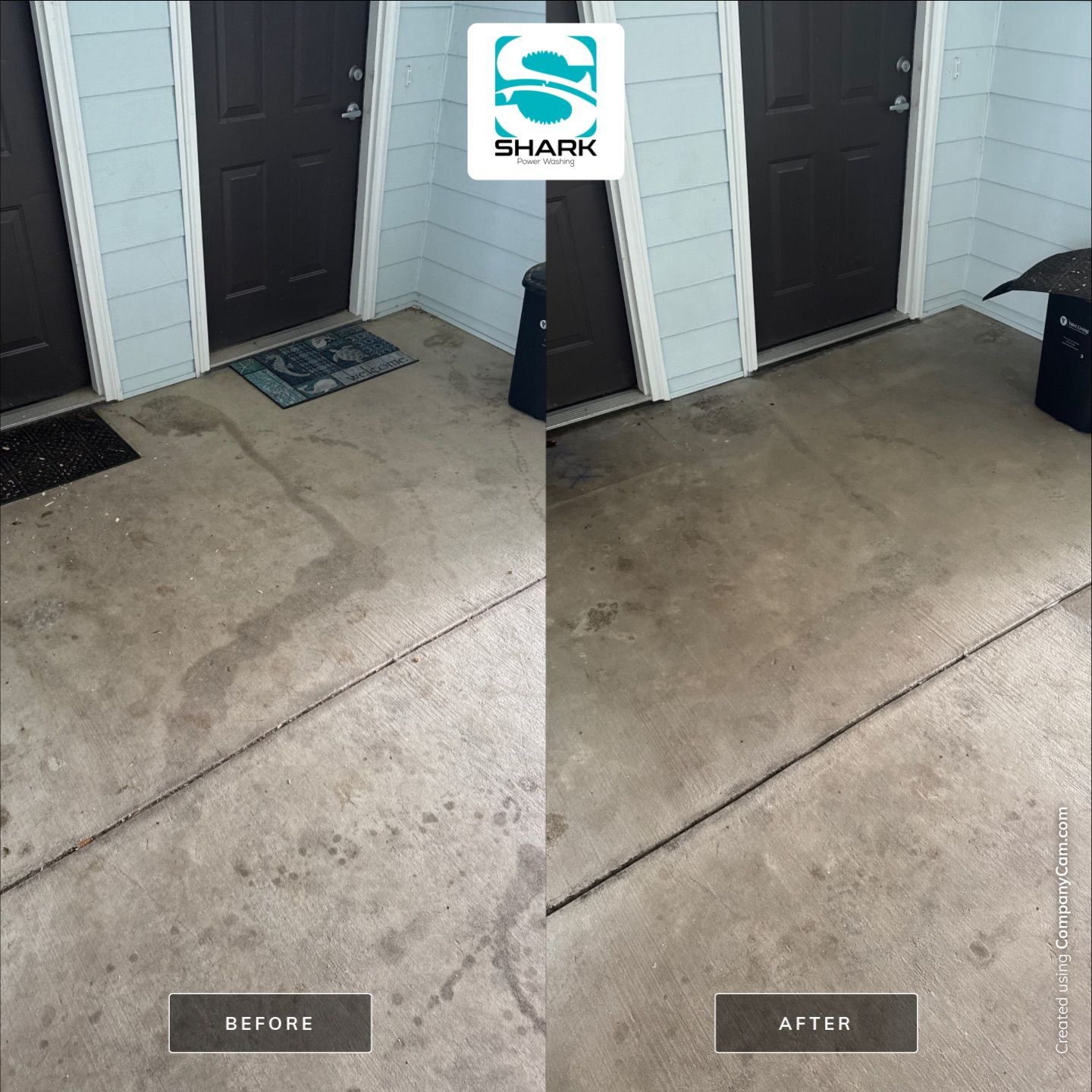 Concrete Cleaning in Wilmington by Shark Power Washing