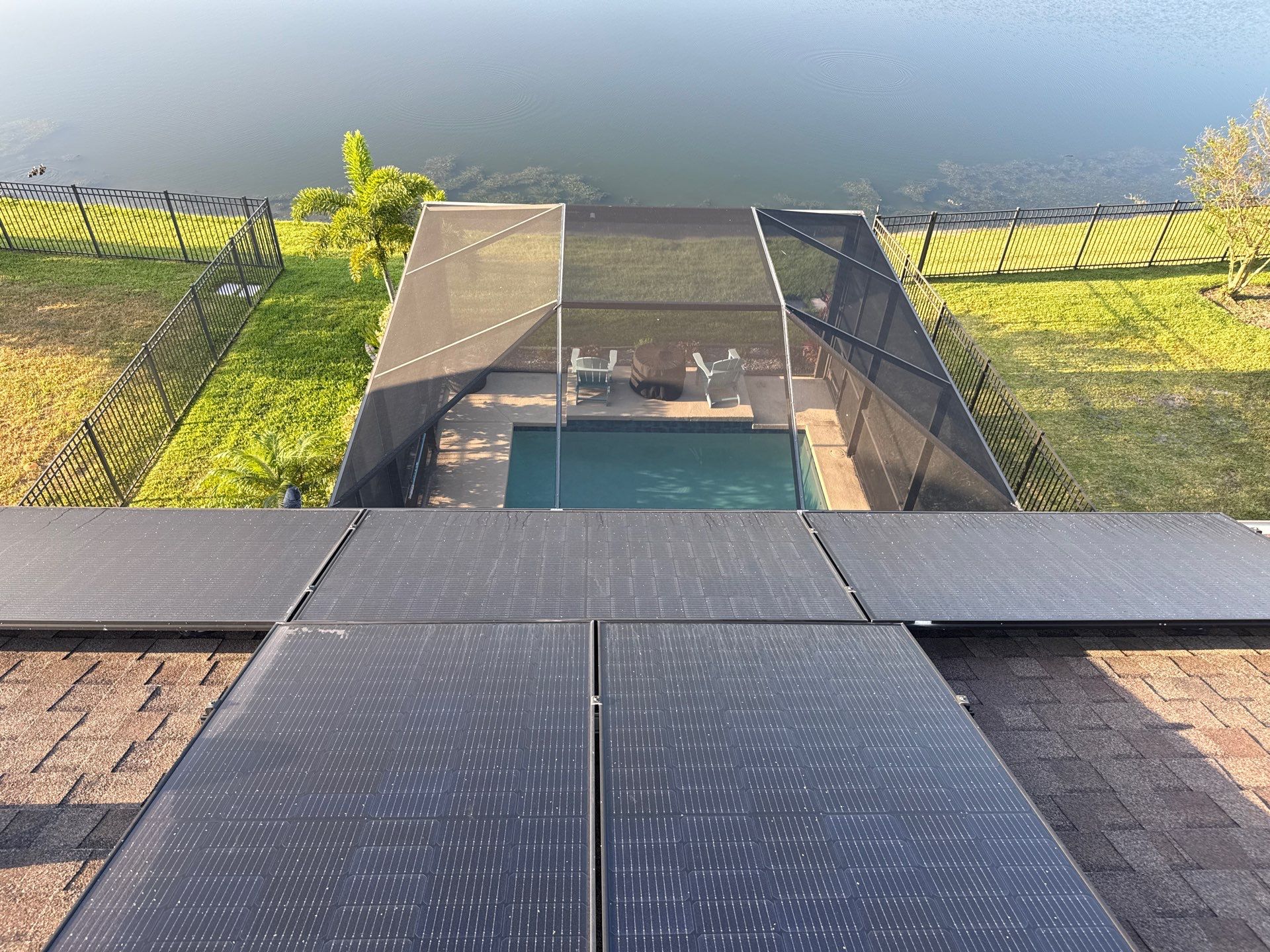 Roof Soft Wash, Pool Deck & Screen Enclosure Cleaning – Trevesta Community, Palmetto, FL by Sunshine AquaWash