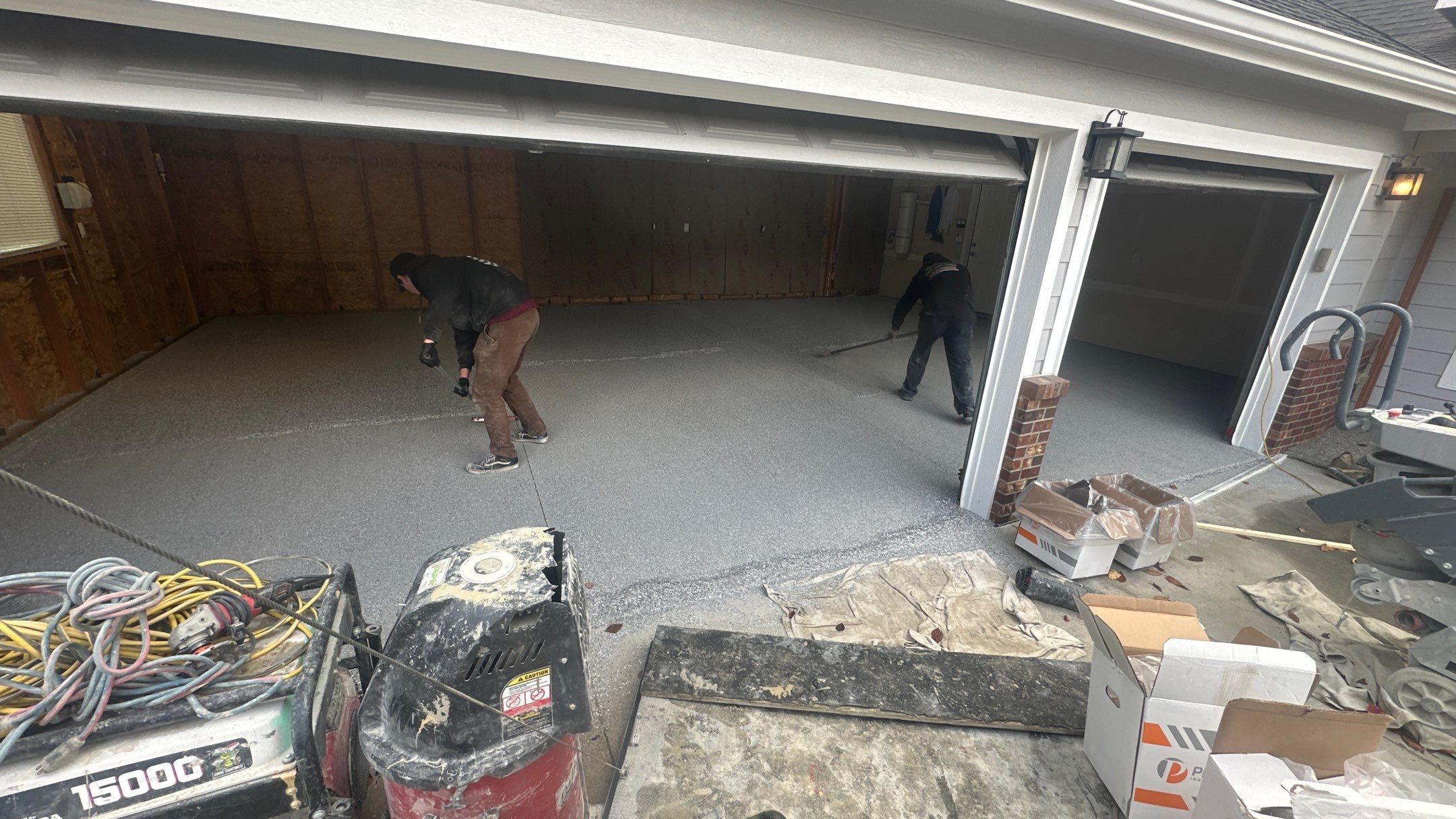 Garage Transformation using Shale Hybrid by Croc Coatings, LLC