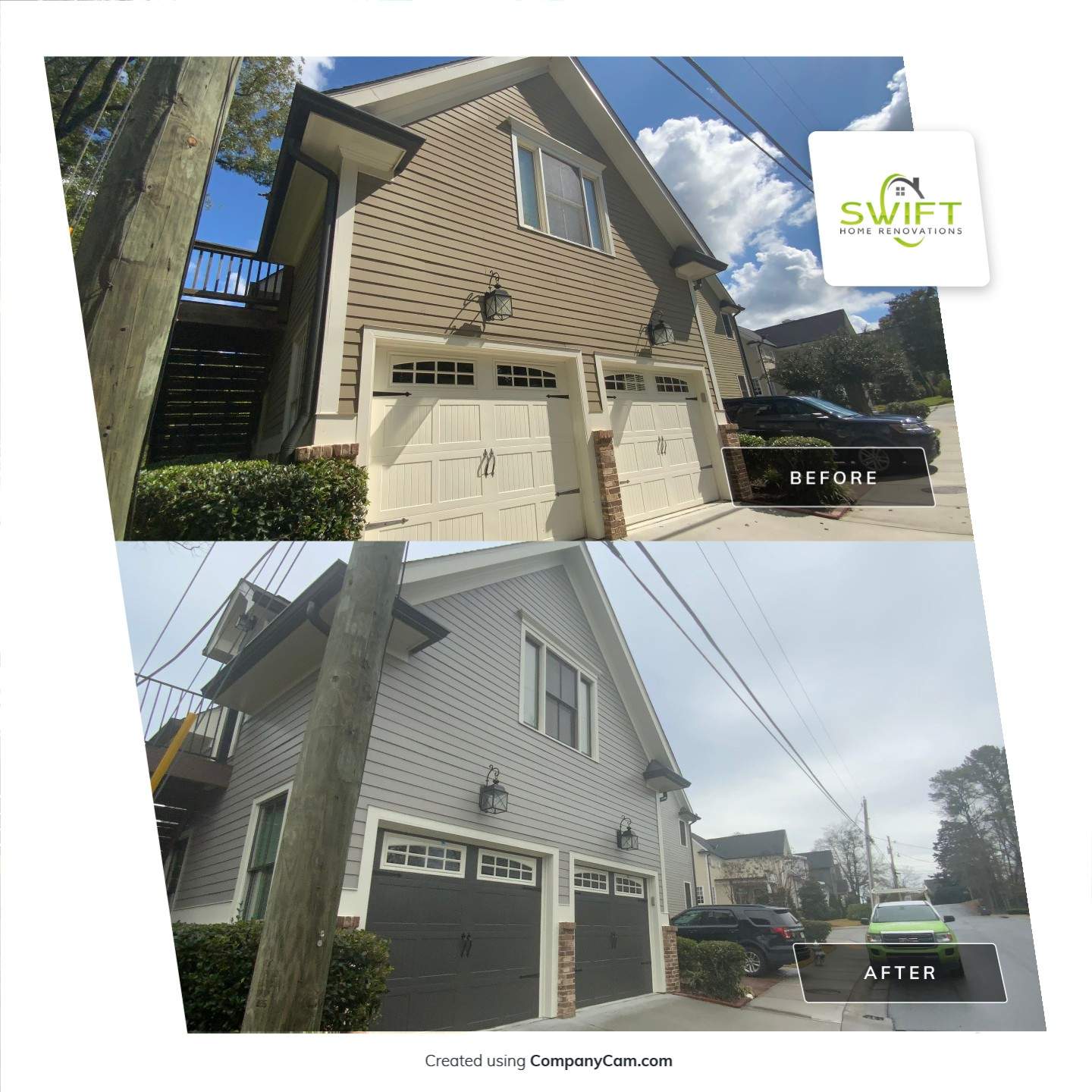 Full Exterior Painting and Color Transformation in Norcross by Swift Home Renovations