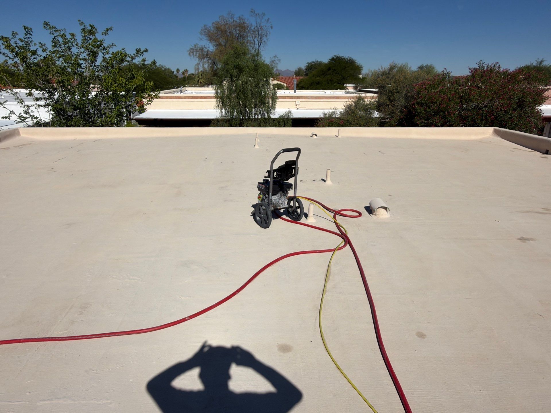 Tucson Residential Roof Restoration with Tile and Elastomeric Coating by West Coast Roofing AZ