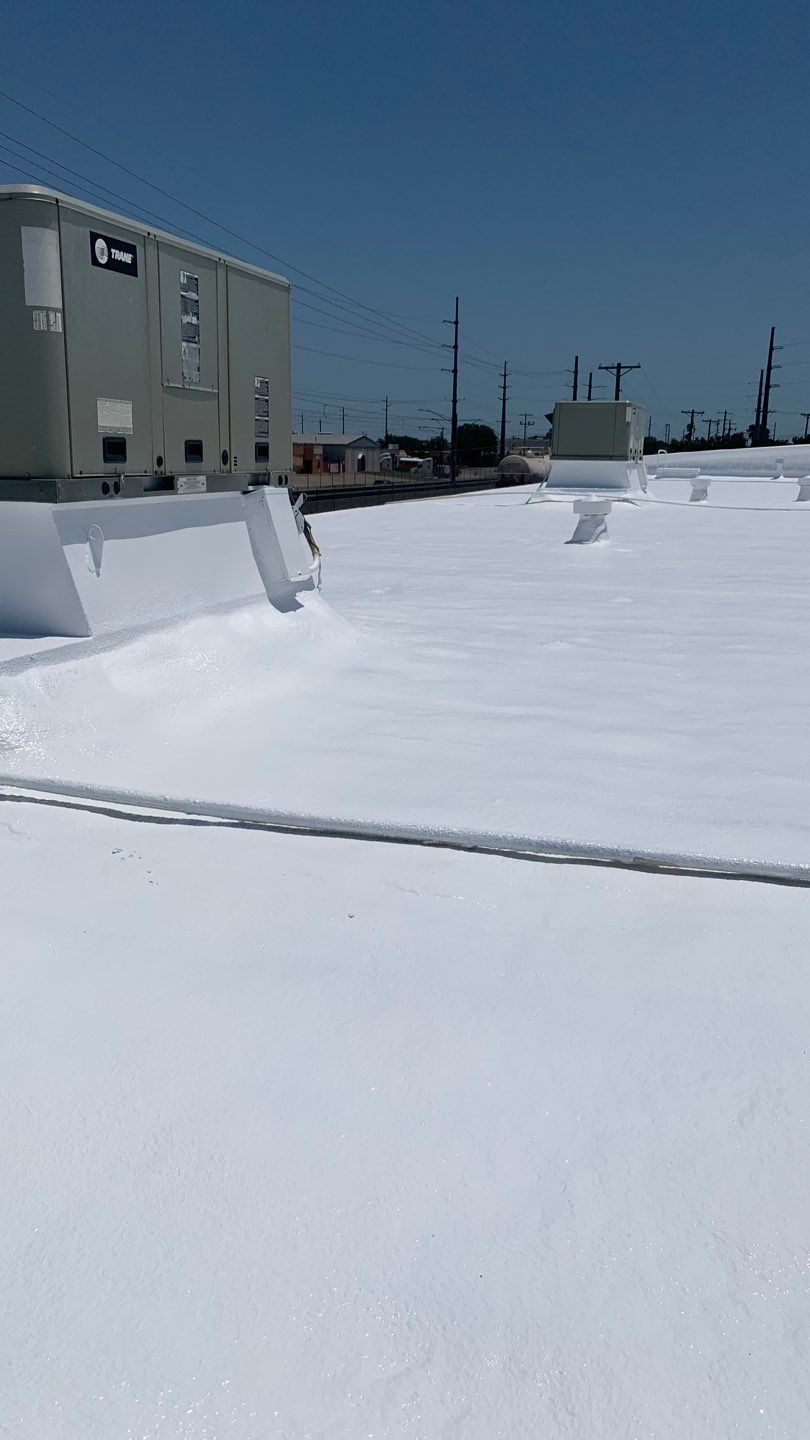 Foam & Metal Roof Restoration – Thermo Sensors (Garland, TX) by All Star Roofing LLC